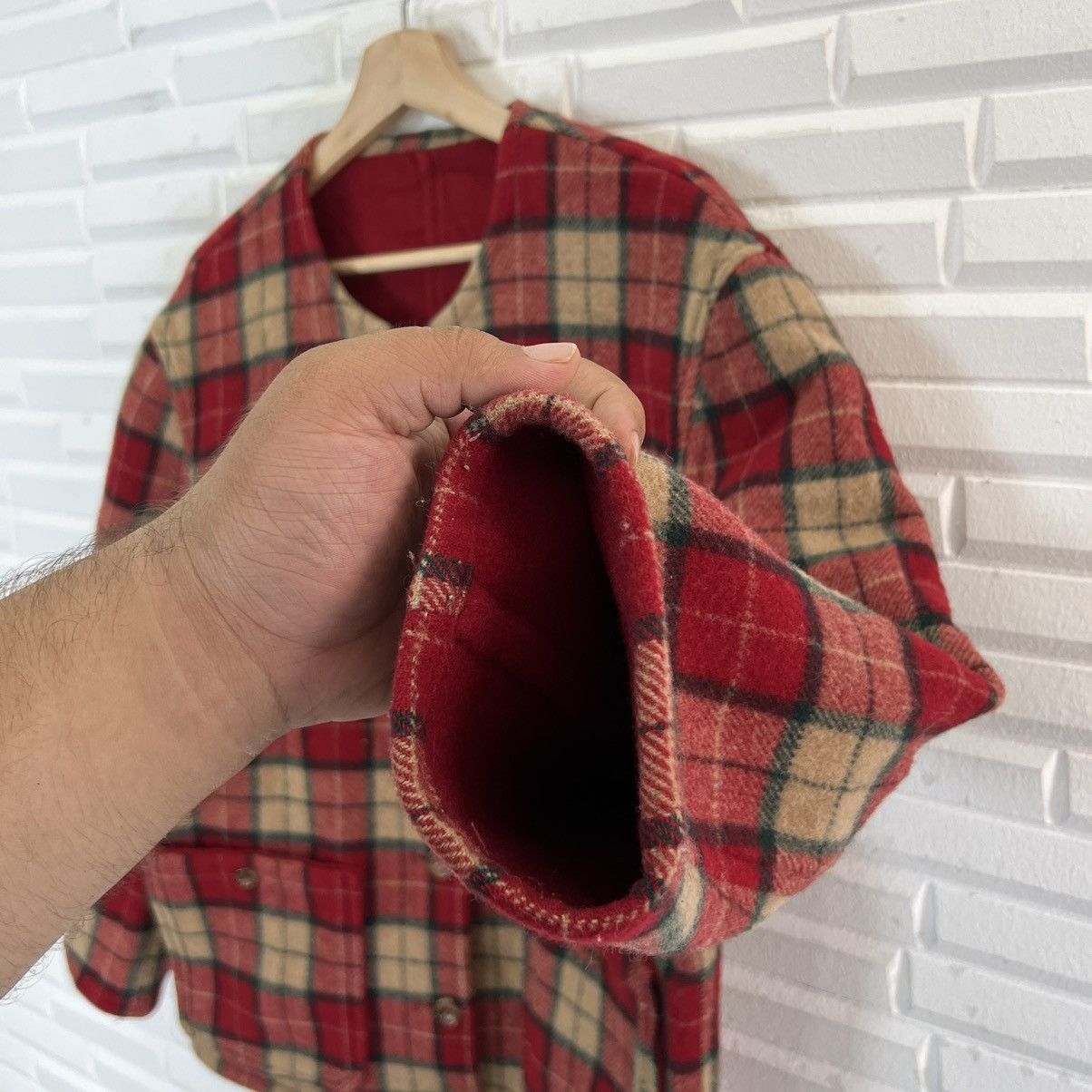Japanese Brand RARE REVERSIBLE TARTAN DESIGN JACKET INSPIRED ISSEY MIYAKE Size US M / EU 48-50 / 2 - 6 Thumbnail