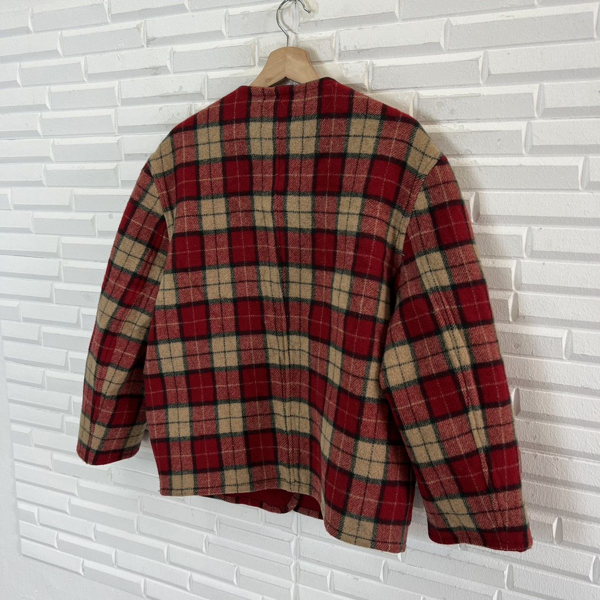 Japanese Brand RARE REVERSIBLE TARTAN DESIGN JACKET INSPIRED ISSEY MIYAKE Size US M / EU 48-50 / 2 - 8 Thumbnail