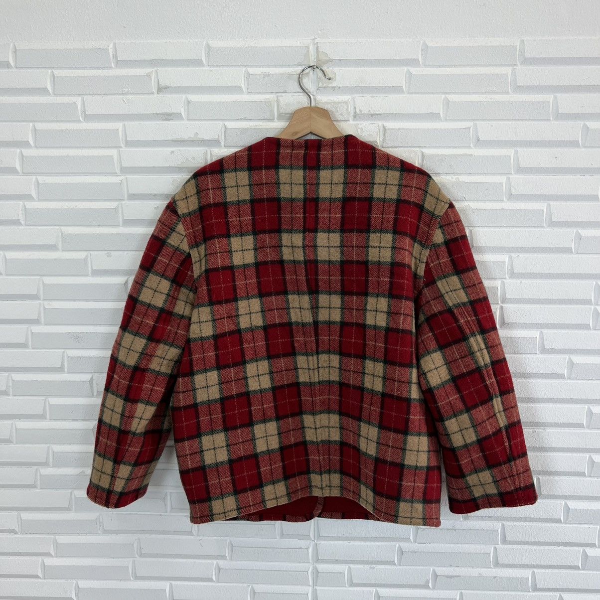 Japanese Brand RARE REVERSIBLE TARTAN DESIGN JACKET INSPIRED ISSEY MIYAKE Size US M / EU 48-50 / 2 - 7 Thumbnail