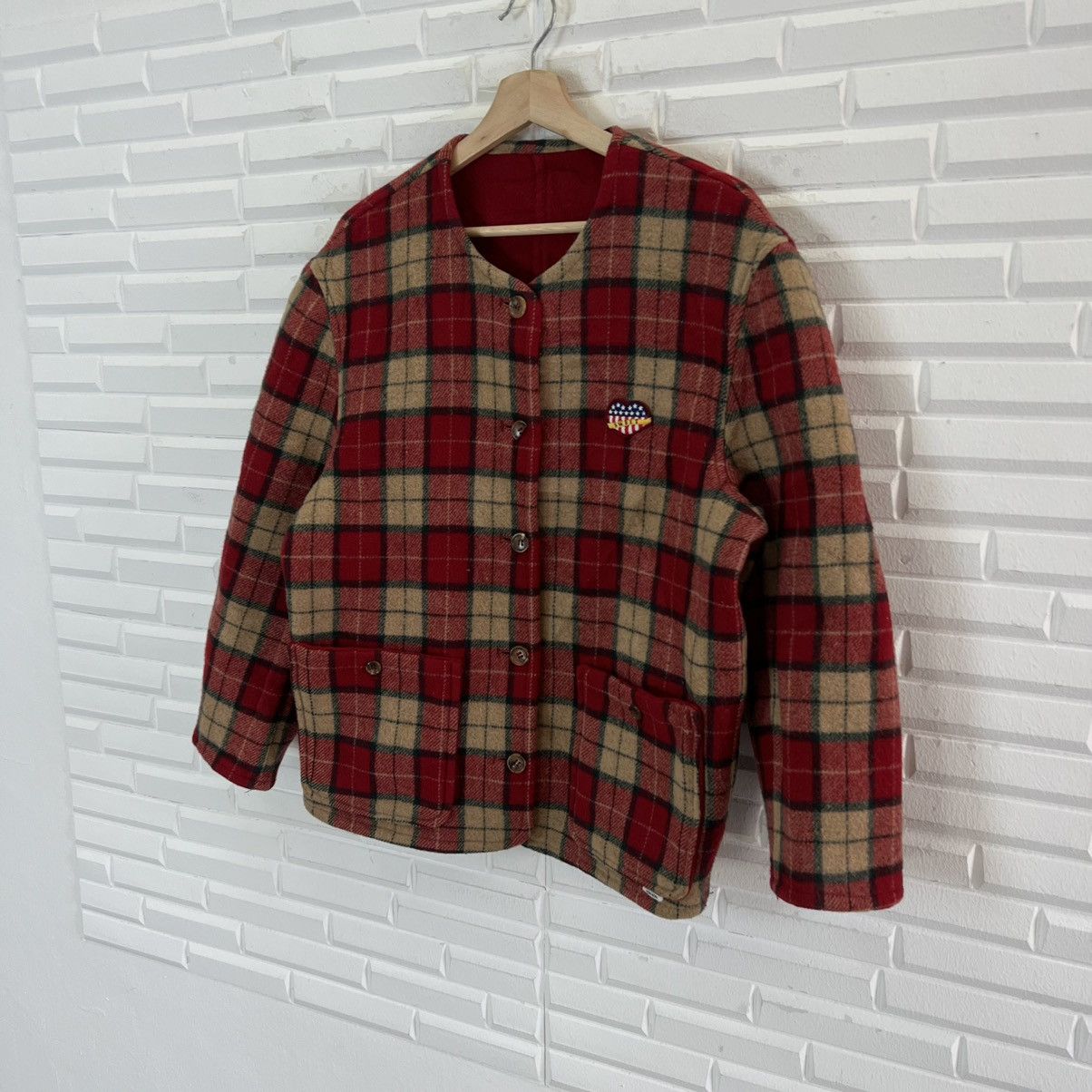 Japanese Brand RARE REVERSIBLE TARTAN DESIGN JACKET INSPIRED ISSEY MIYAKE Size US M / EU 48-50 / 2 - 2 Thumbnail