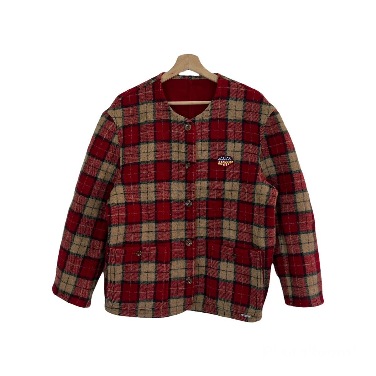 Japanese Brand RARE REVERSIBLE TARTAN DESIGN JACKET INSPIRED ISSEY MIYAKE Size US M / EU 48-50 / 2 - 1 Thumbnail