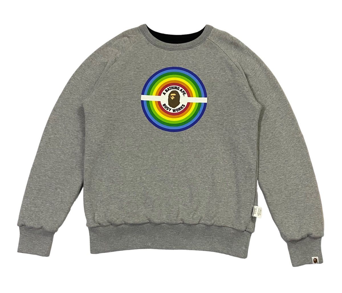 Bape × Nigo A BATHING APE BUSY WORKS REVERSIBLE SWEATSHIRT Size US M / EU 48-50 / 2 - 2 Thumbnail