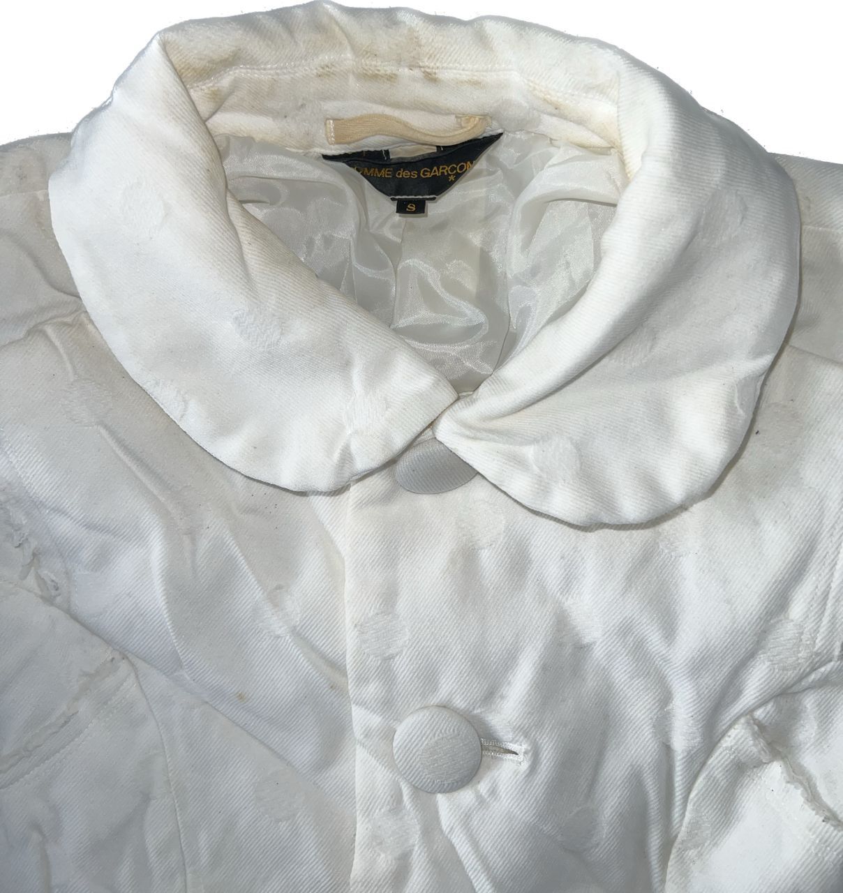 Comme des Garcons × Japanese Brand AD2006 Comme Des Garcons Women Embroidered Polcadot Jacket Size S / US 4 / IT 40 - 11 Thumbnail