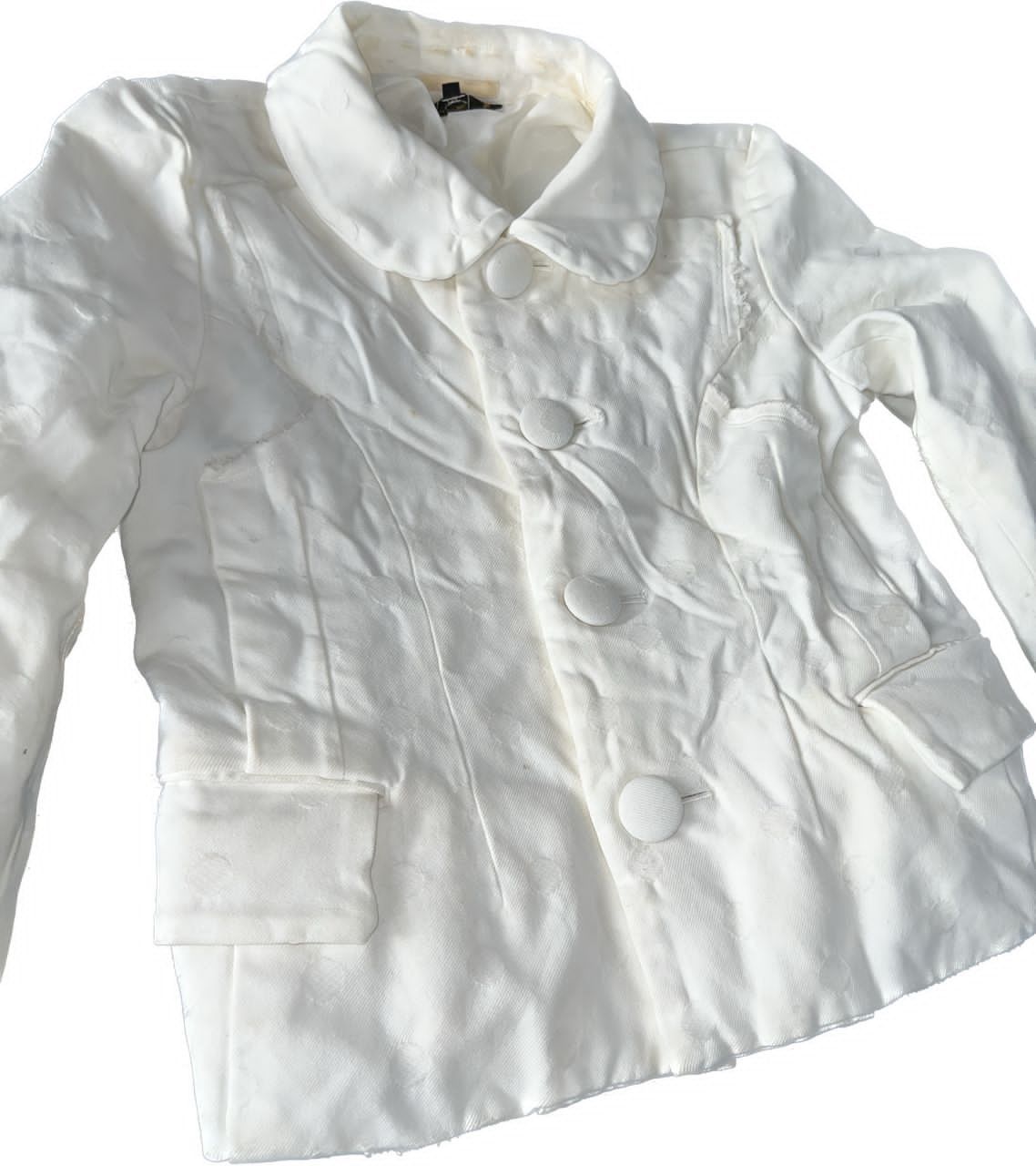 Comme des Garcons × Japanese Brand AD2006 Comme Des Garcons Women Embroidered Polcadot Jacket Size S / US 4 / IT 40 - 2 Thumbnail