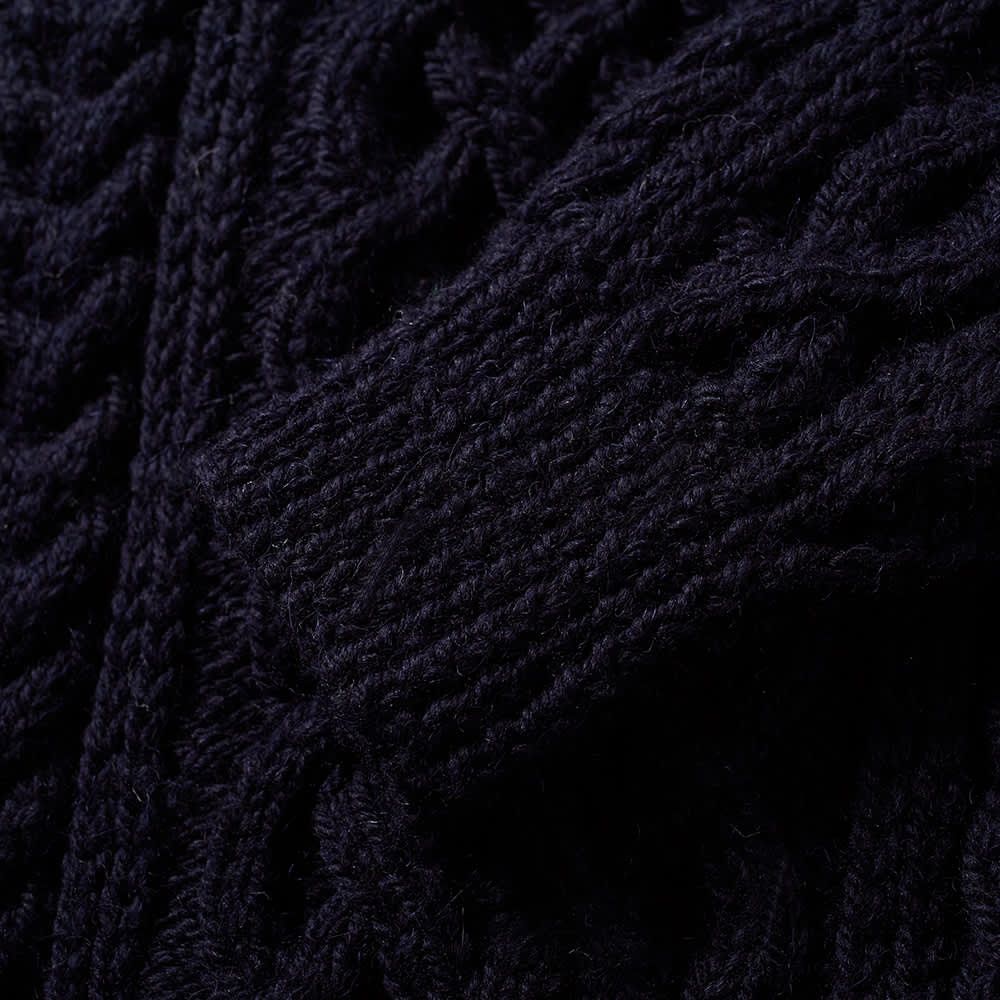 Inverallan HAND KNIT SCOTTISH FISHERMAN CABLE ARAN SWEATER Size US L / EU 52-54 / 3 - 7 Thumbnail