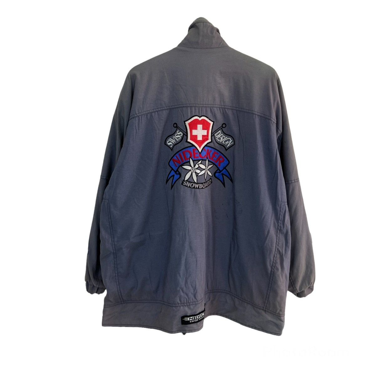VINTAGE SWISS DESIGN NIDECKER SNOWBOARD JACKET BIG LOGO