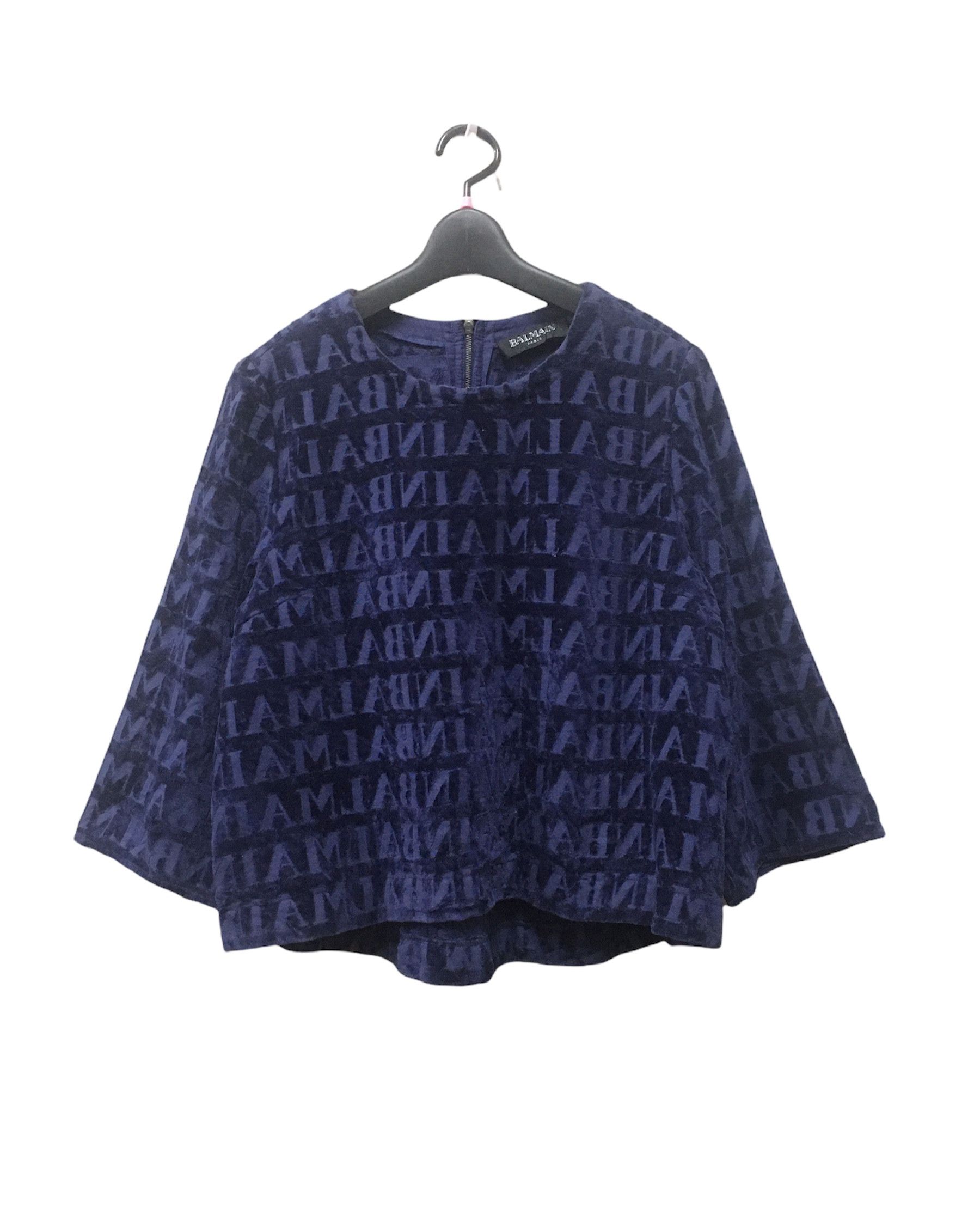Balmain × Vintage Vintage Balmain Over Print Very Cool Design Size M / US 6-8 / IT 42-44 - 2 Thumbnail