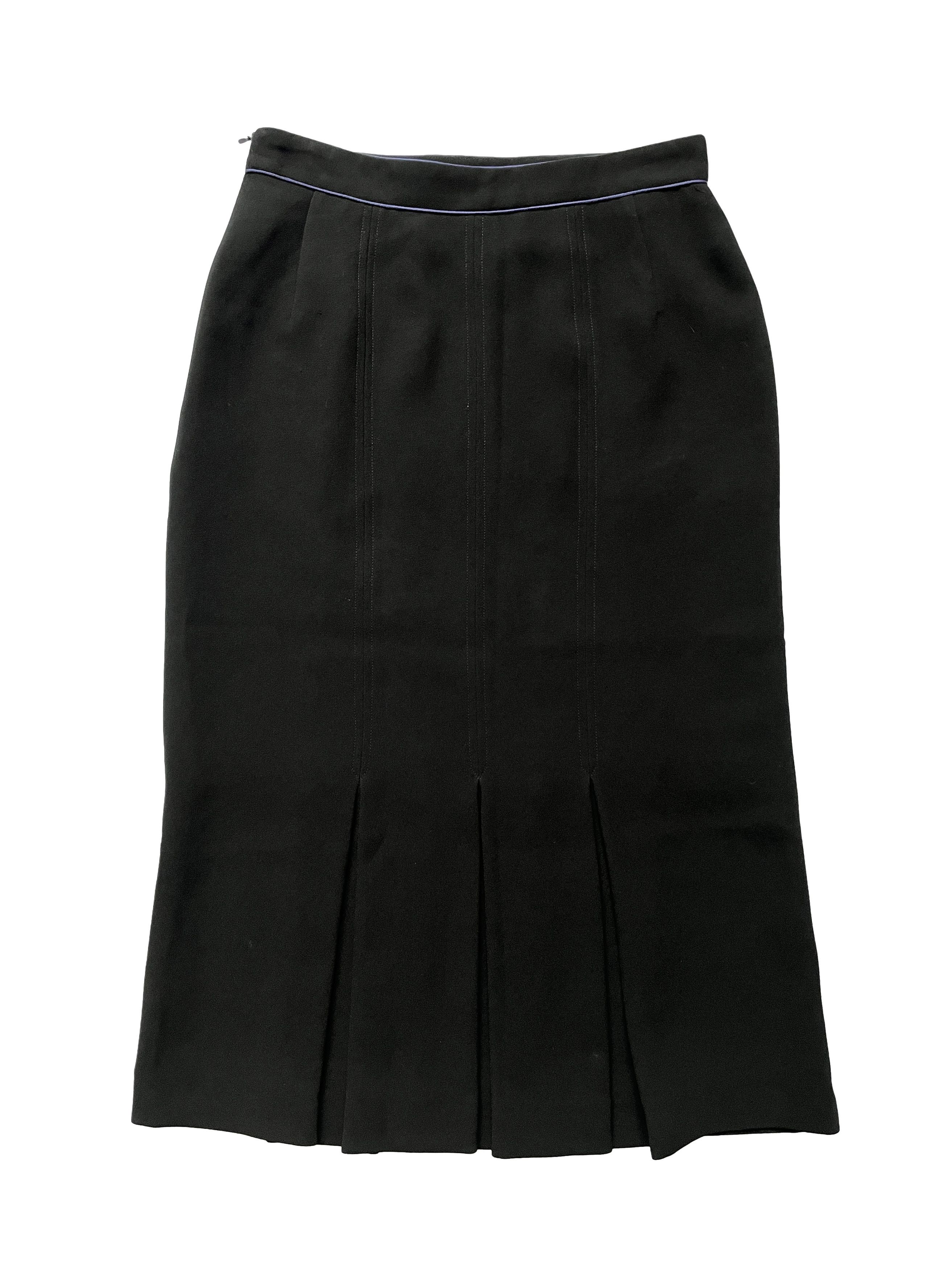 ⚡️QUICK SALE⚡️Dries Van Noten Black Skirt with Lilac Detail