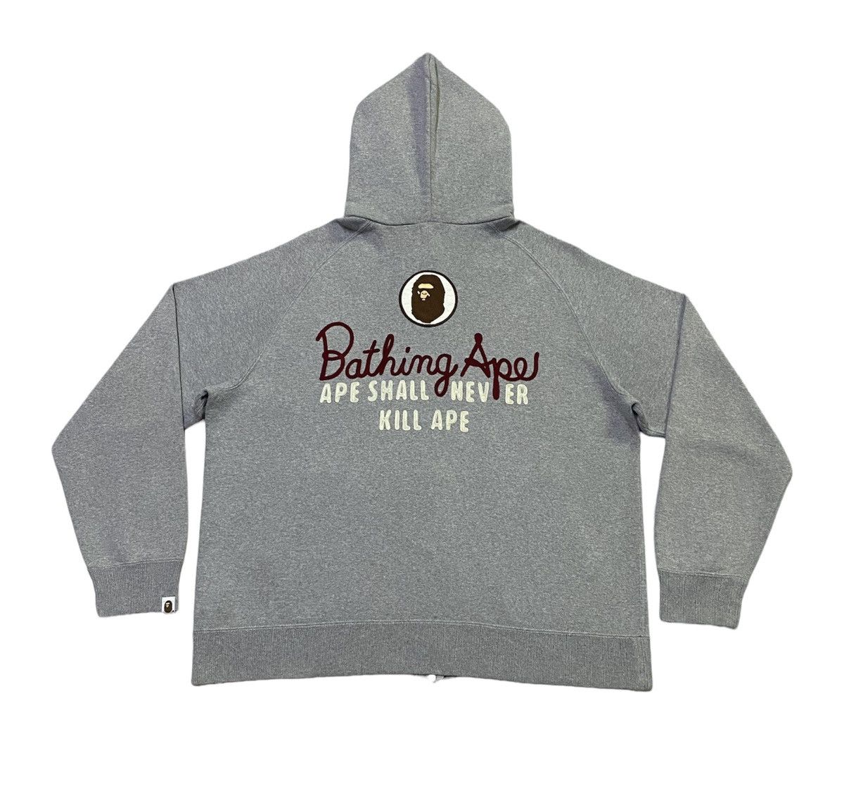 Bape A Bathing Ape Embroidered Logo Zip Hoodie Size US L / EU 52-54 / 3 - 1 Thumbnail