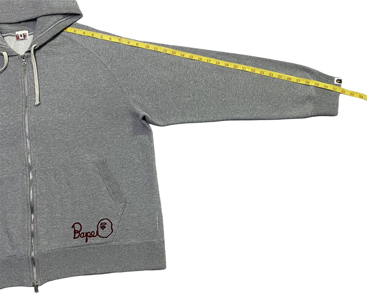 Bape A Bathing Ape Embroidered Logo Zip Hoodie Size US L / EU 52-54 / 3 - 9 Thumbnail