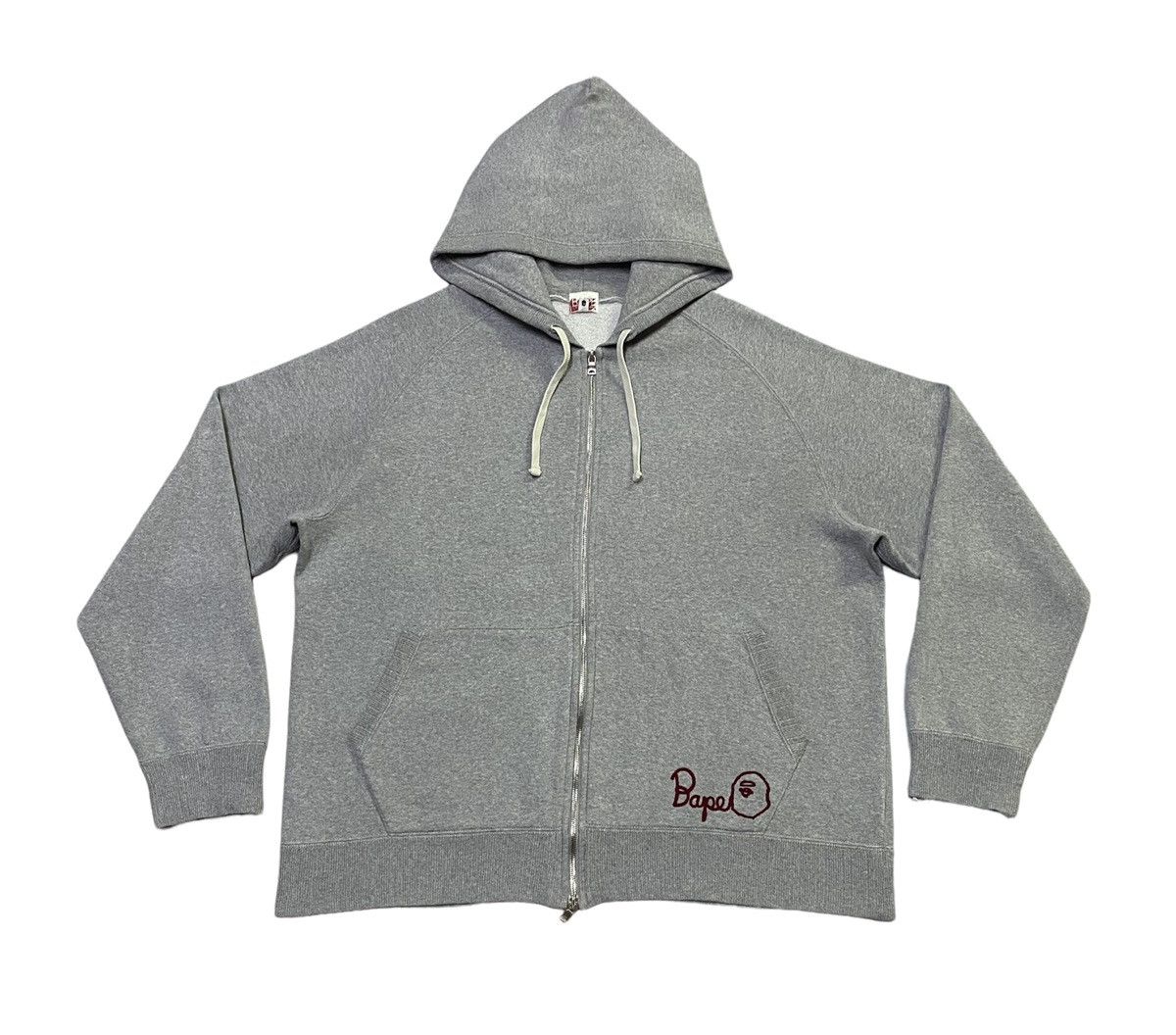 Bape A Bathing Ape Embroidered Logo Zip Hoodie Size US L / EU 52-54 / 3 - 2 Thumbnail