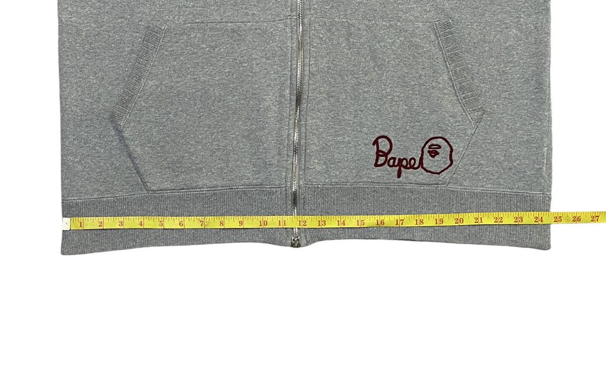 Bape A Bathing Ape Embroidered Logo Zip Hoodie Size US L / EU 52-54 / 3 - 18 Thumbnail