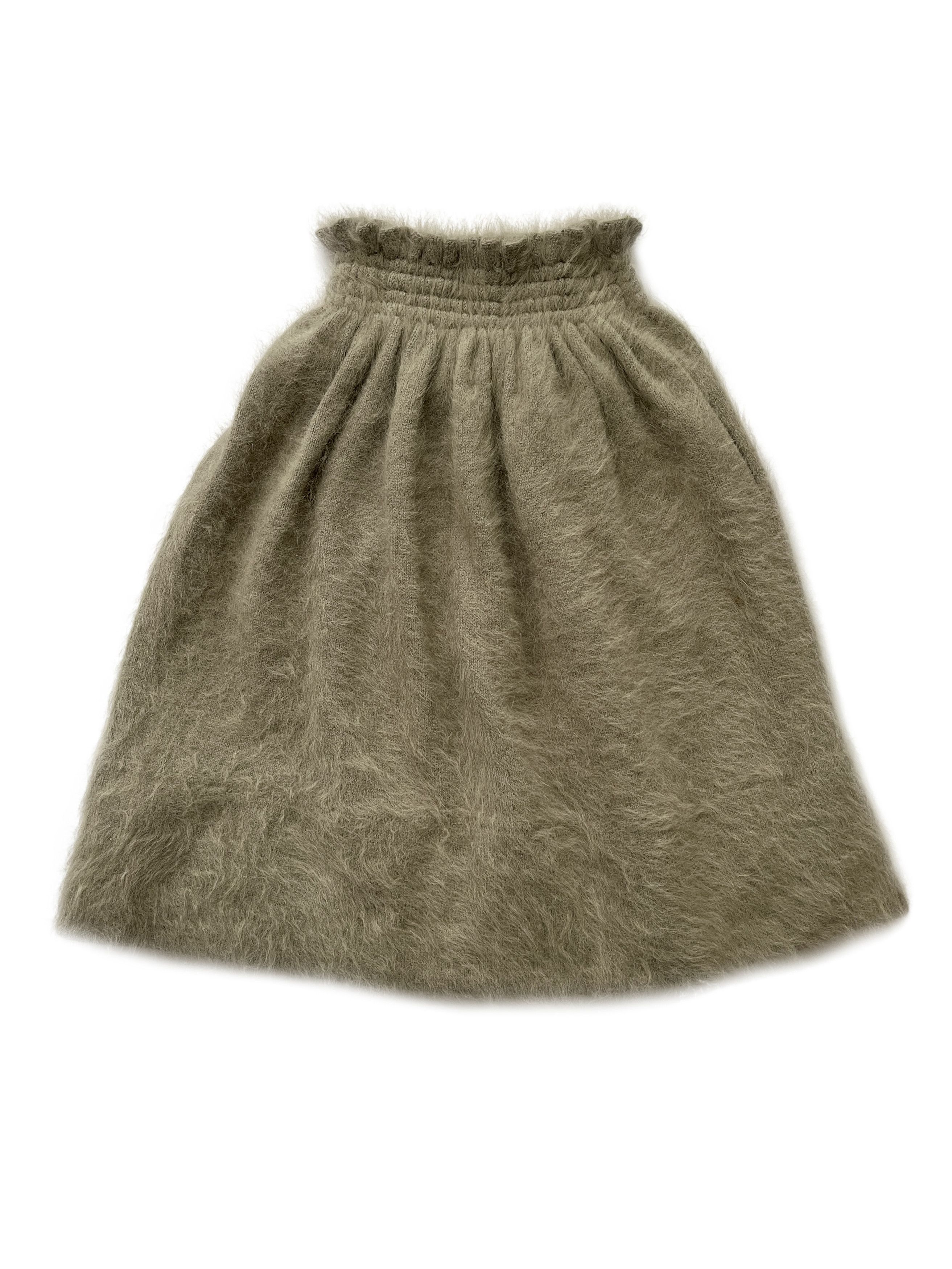Givenchy ⚡️QUICK SALE⚡️Givenchy Beige Angora Skirt Size 24" / US 00 / IT 34 - 2 Thumbnail