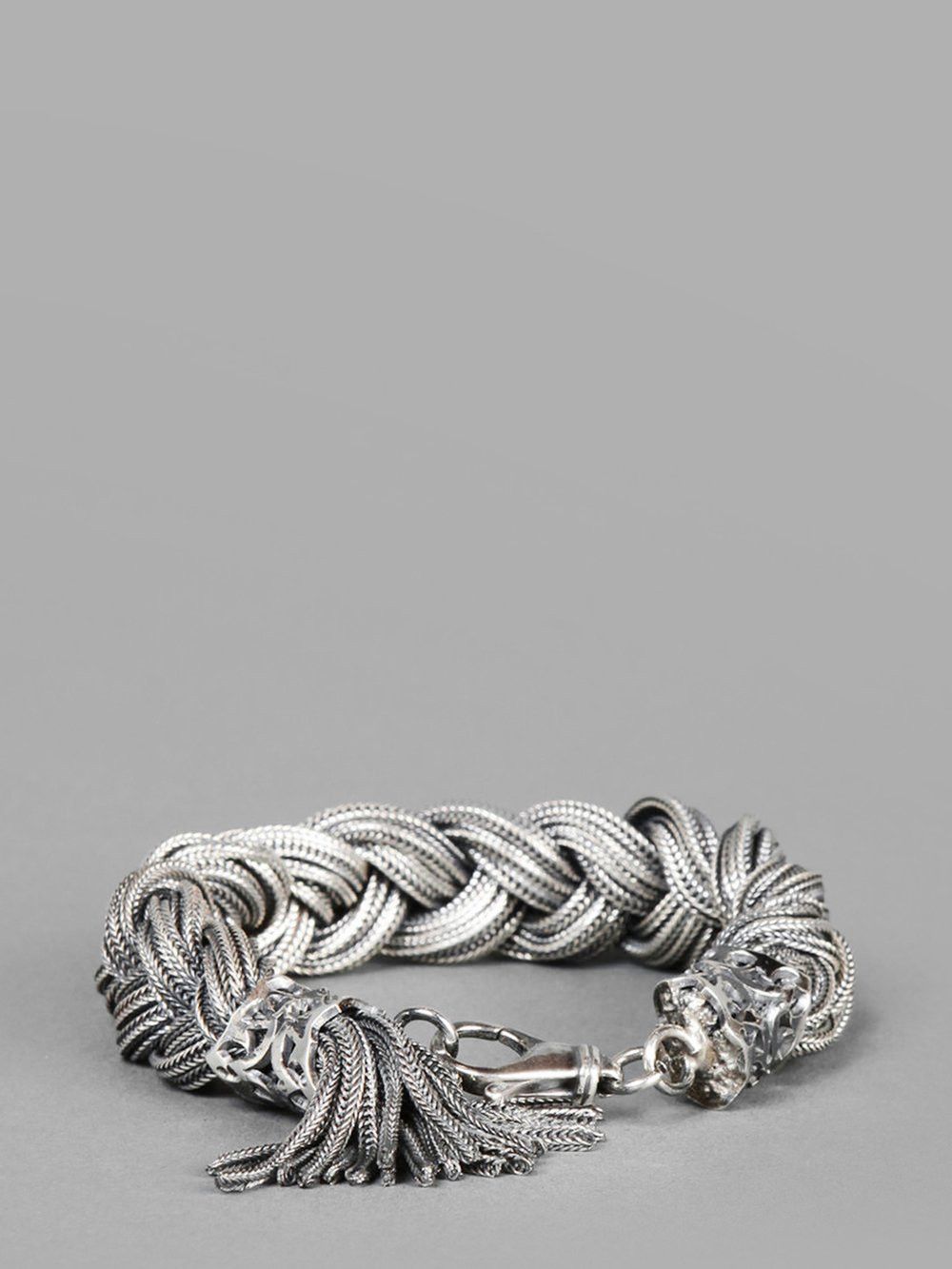 Emanuele Bicocchi ARTISAN BRAIDED .925 STERLING SILVER CHAIN LINK BRACELET Size ONE SIZE - 5 Thumbnail