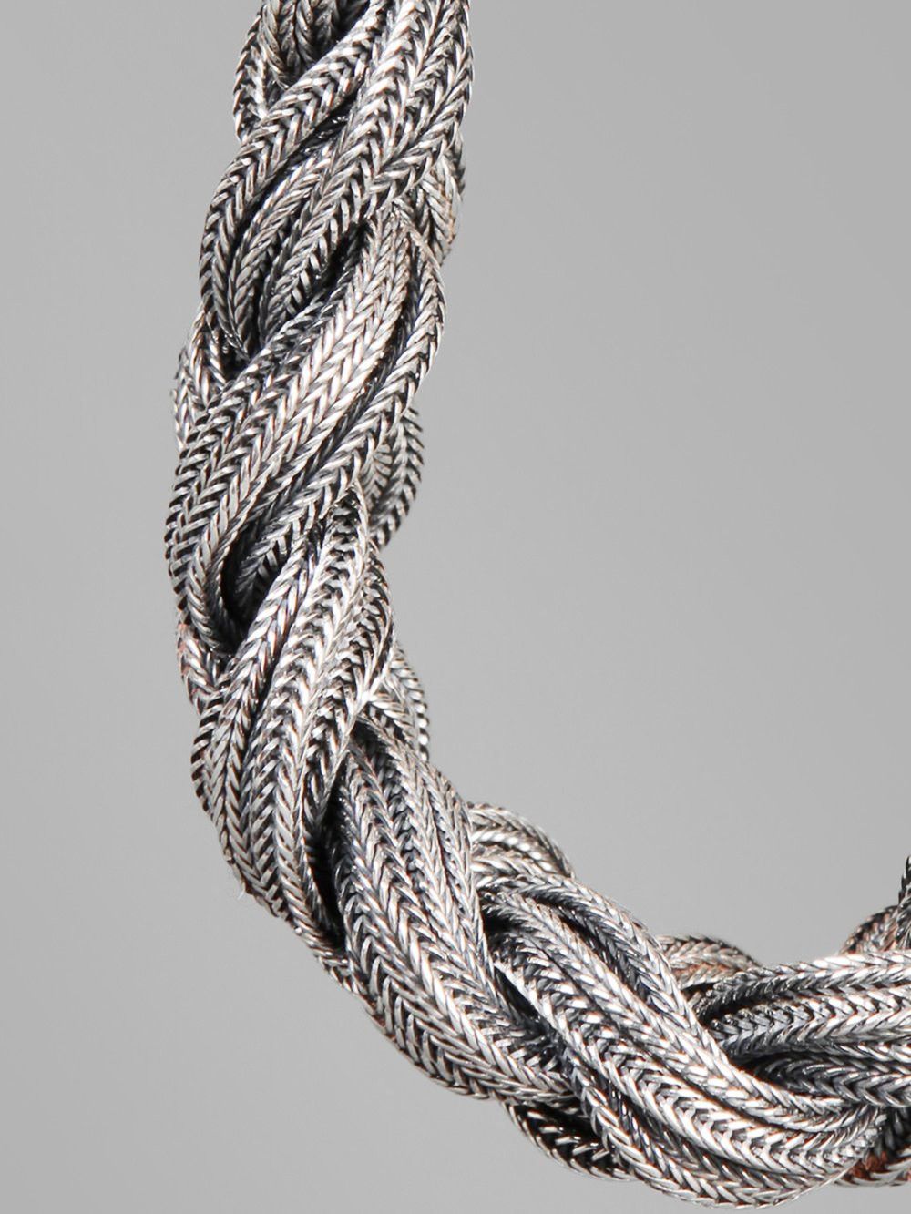 Emanuele Bicocchi ARTISAN BRAIDED .925 STERLING SILVER CHAIN LINK BRACELET Size ONE SIZE - 6 Thumbnail