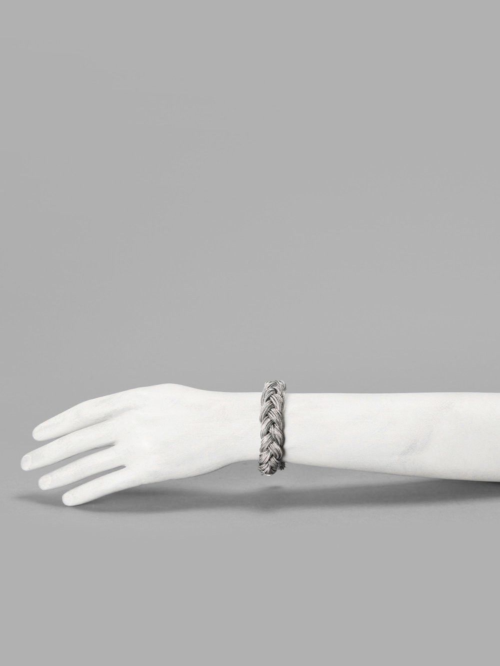 Emanuele Bicocchi ARTISAN BRAIDED .925 STERLING SILVER CHAIN LINK BRACELET Size ONE SIZE - 8 Thumbnail