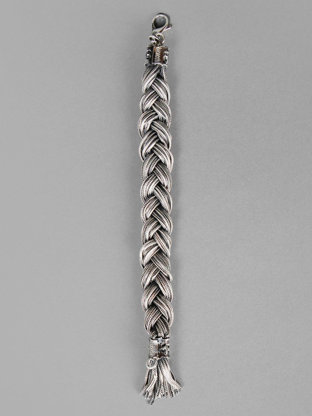 Emanuele Bicocchi ARTISAN BRAIDED .925 STERLING SILVER CHAIN LINK BRACELET Size ONE SIZE - 3 Thumbnail