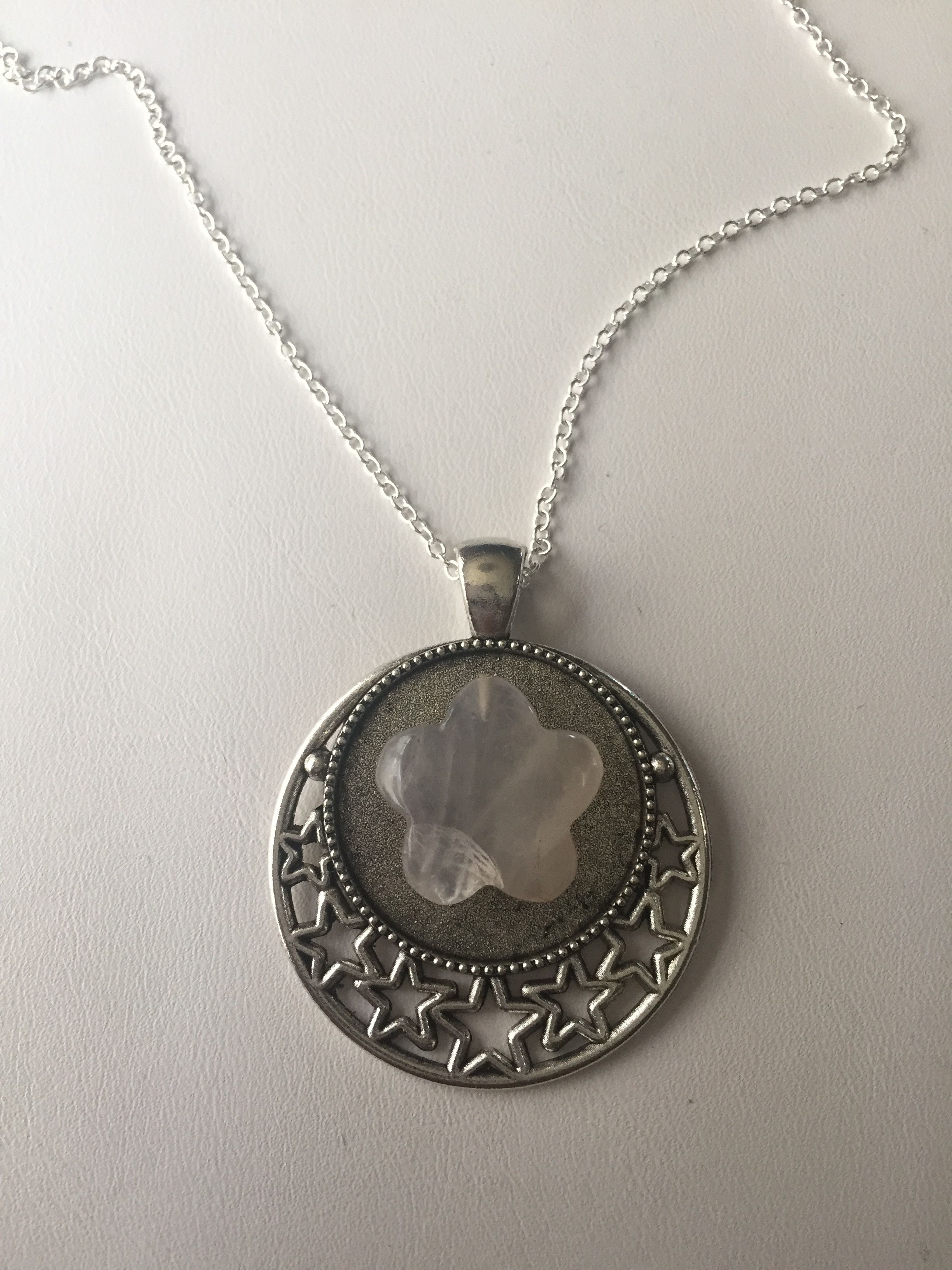 Handmade × Jewelry Rose Quartz Star Chain Necklace Size ONE SIZE - 2 Thumbnail