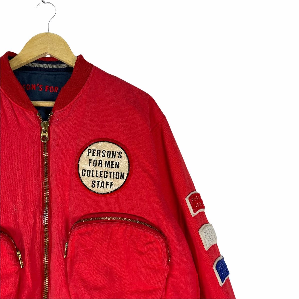 PERSON'S ☀️PERSON’S Kangaroo Pocket Bomber Jacket Like Issey Miyake Size US M / EU 48-50 / 2 - 6 Thumbnail