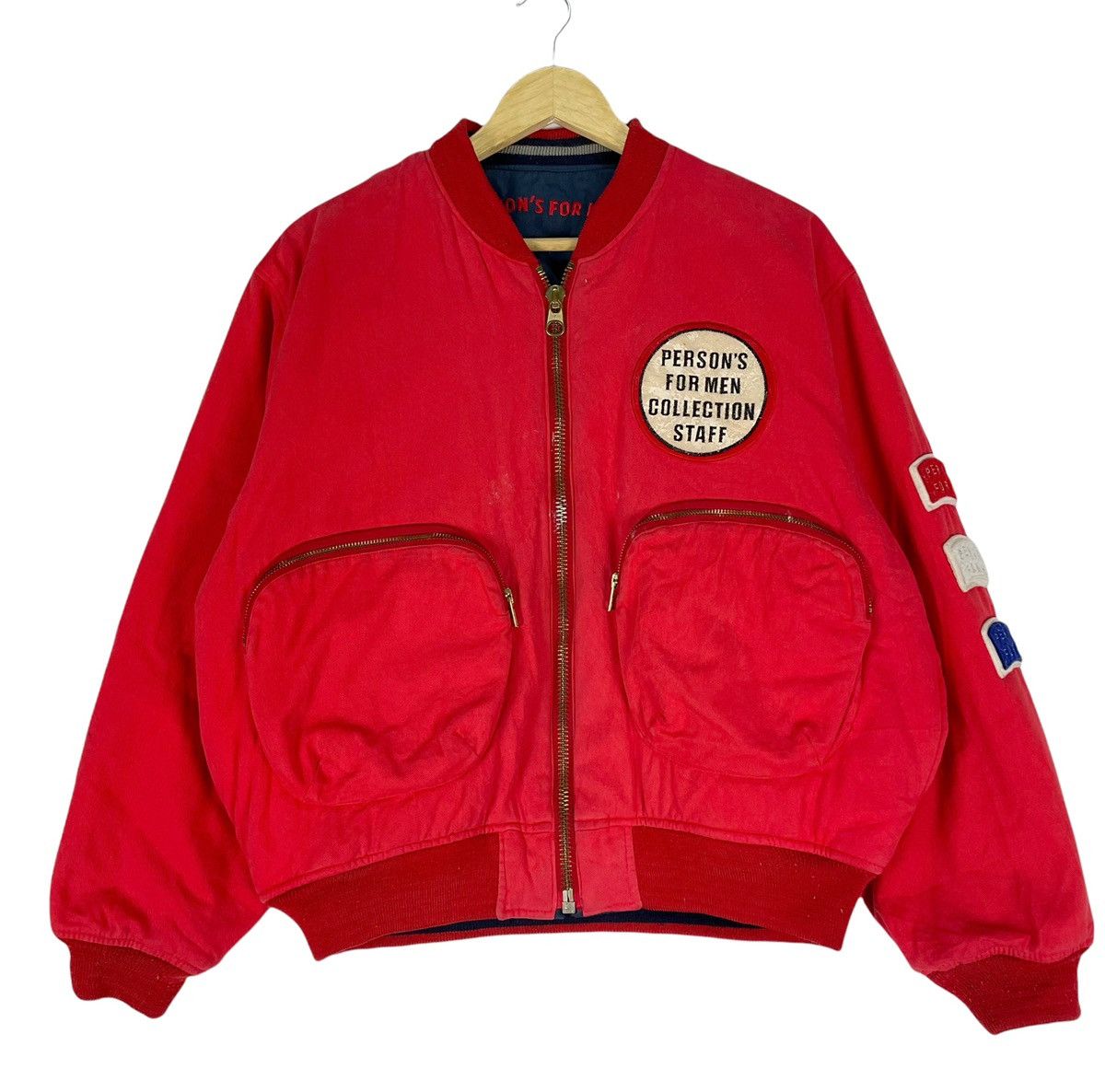 PERSON'S ☀️PERSON’S Kangaroo Pocket Bomber Jacket Like Issey Miyake Size US M / EU 48-50 / 2 - 2 Thumbnail