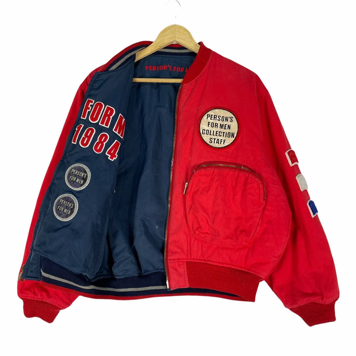 PERSON'S ☀️PERSON’S Kangaroo Pocket Bomber Jacket Like Issey Miyake Size US M / EU 48-50 / 2 - 3 Thumbnail