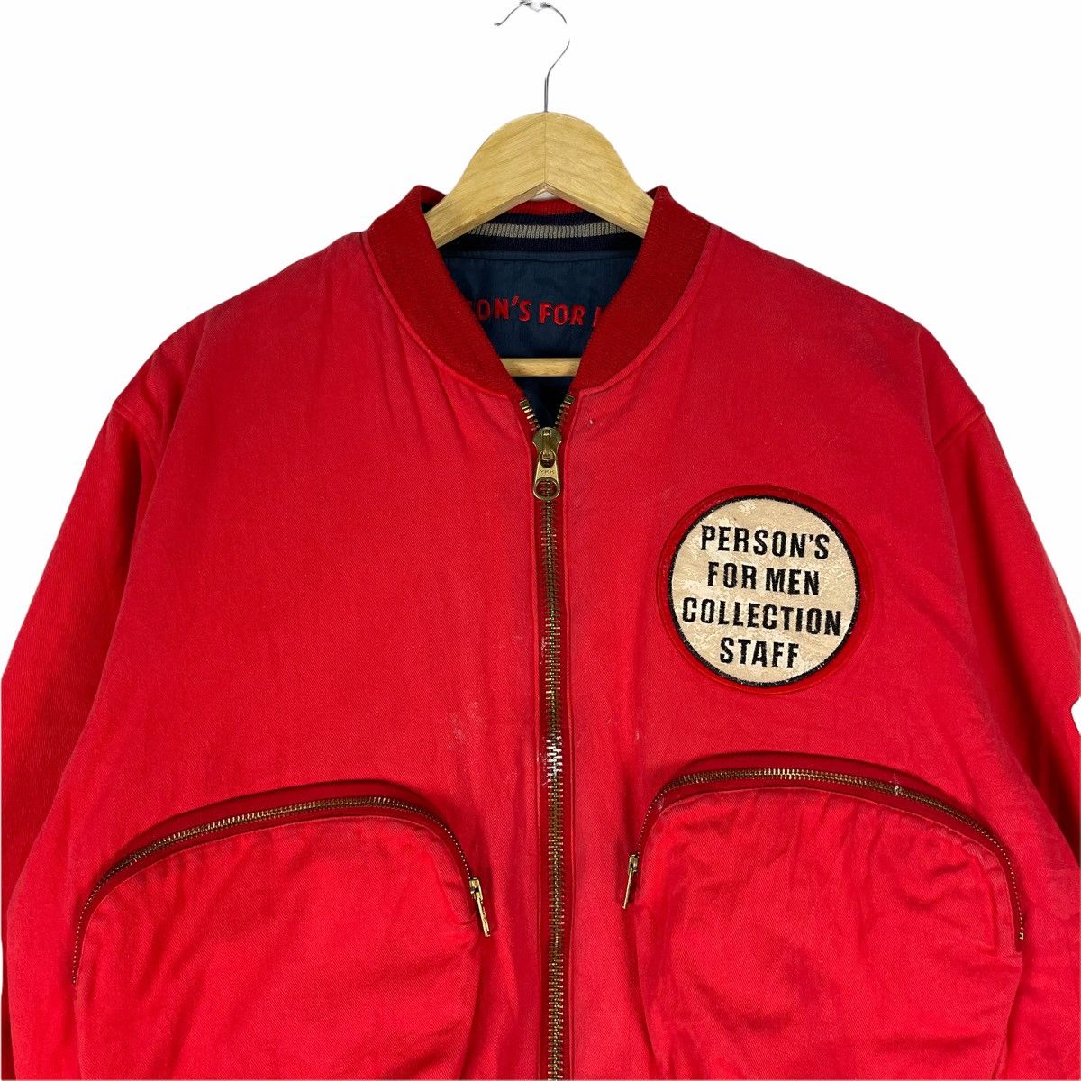 PERSON'S ☀️PERSON’S Kangaroo Pocket Bomber Jacket Like Issey Miyake Size US M / EU 48-50 / 2 - 4 Thumbnail