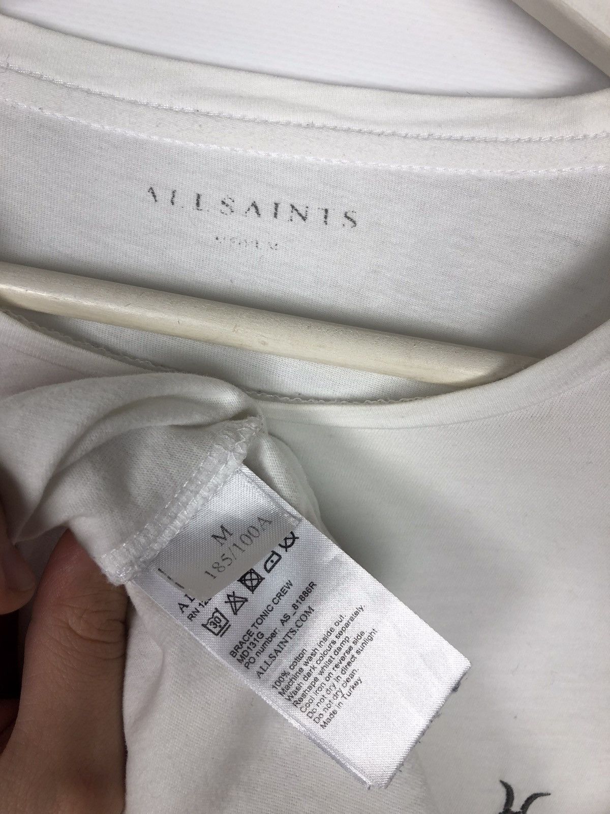 Allsaints × Japanese Brand Allsaints t-shirt white size M Logo Street Fashion Size US M / EU 48-50 / 2 - 6 Thumbnail