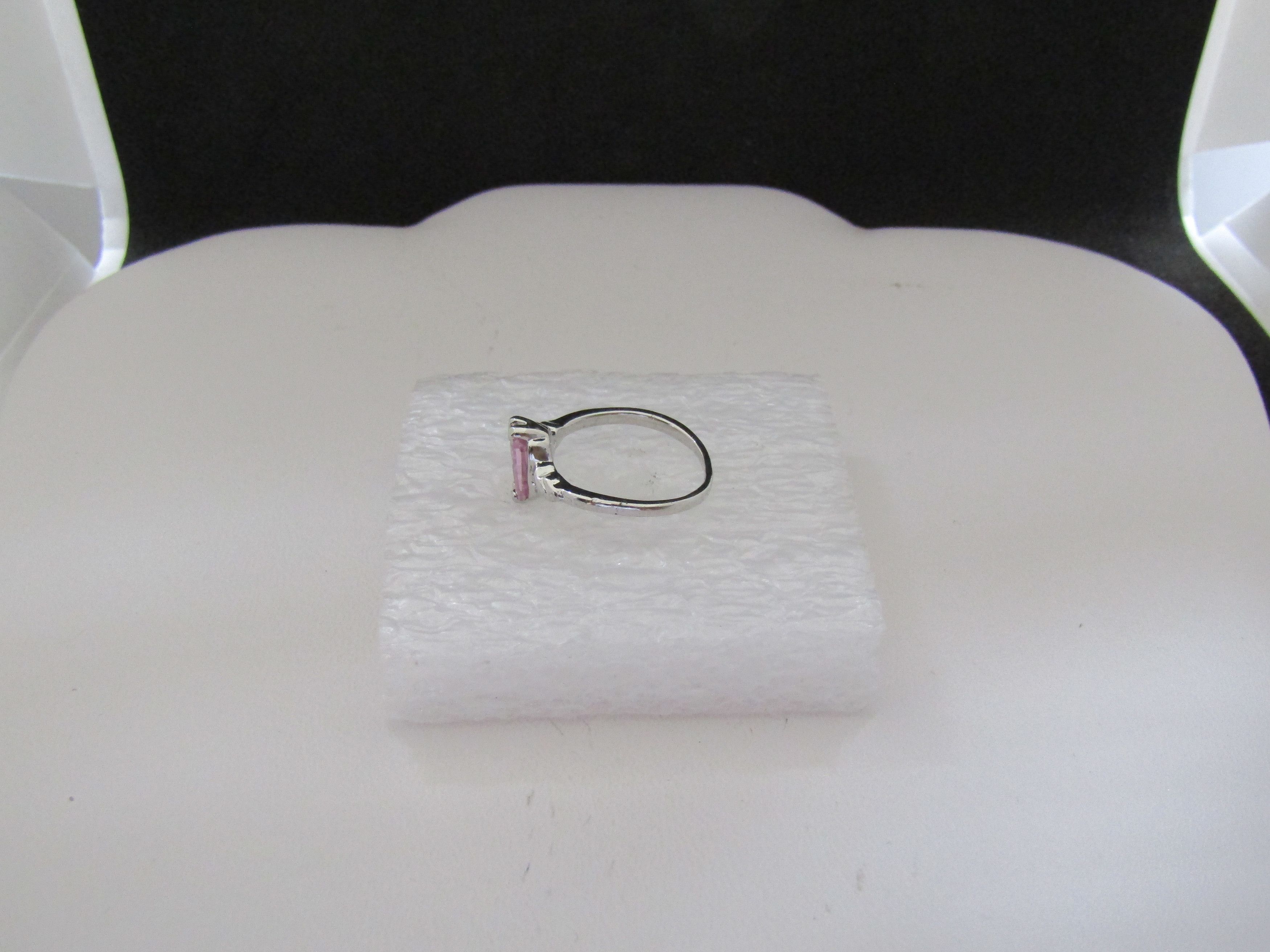 Jewelry Pink CZ Ring - Size 6.25 Size ONE SIZE - 2 Thumbnail