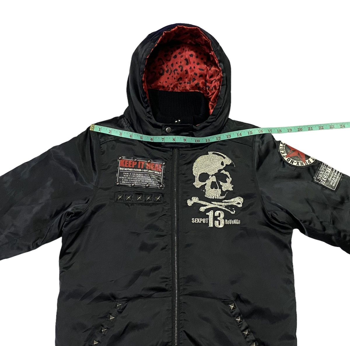 Japanese Brand Sex Pot Revenge Punk Jacket Hoodie Ripped Design Big Logo Size US M / EU 48-50 / 2 - 6 Thumbnail