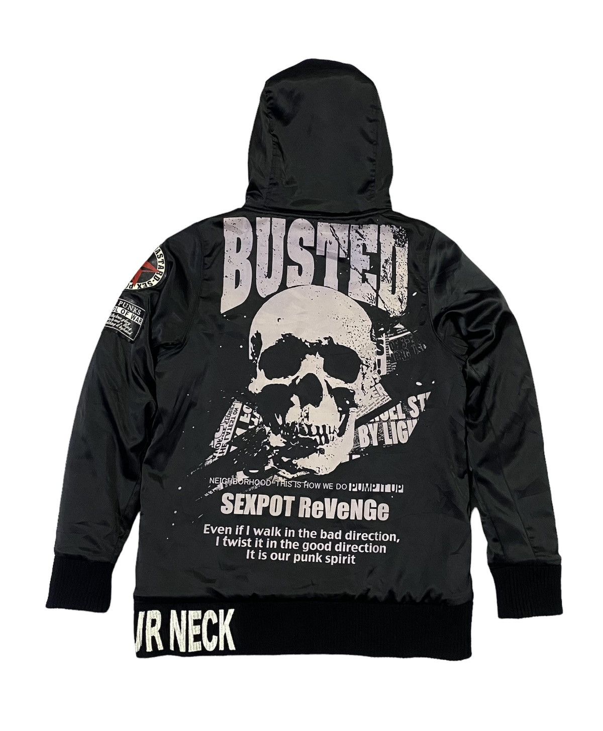 Japanese Brand Sex Pot Revenge Punk Jacket Hoodie Ripped Design Big Logo Size US M / EU 48-50 / 2 - 3 Thumbnail