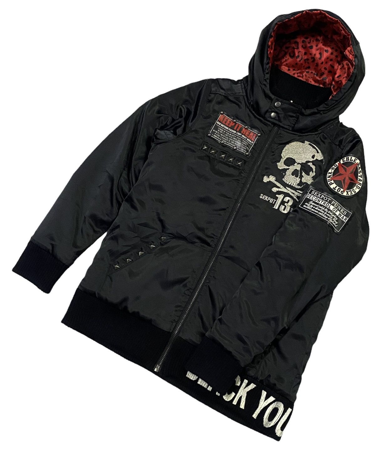 Japanese Brand Sex Pot Revenge Punk Jacket Hoodie Ripped Design Big Logo Size US M / EU 48-50 / 2 - 23 Thumbnail