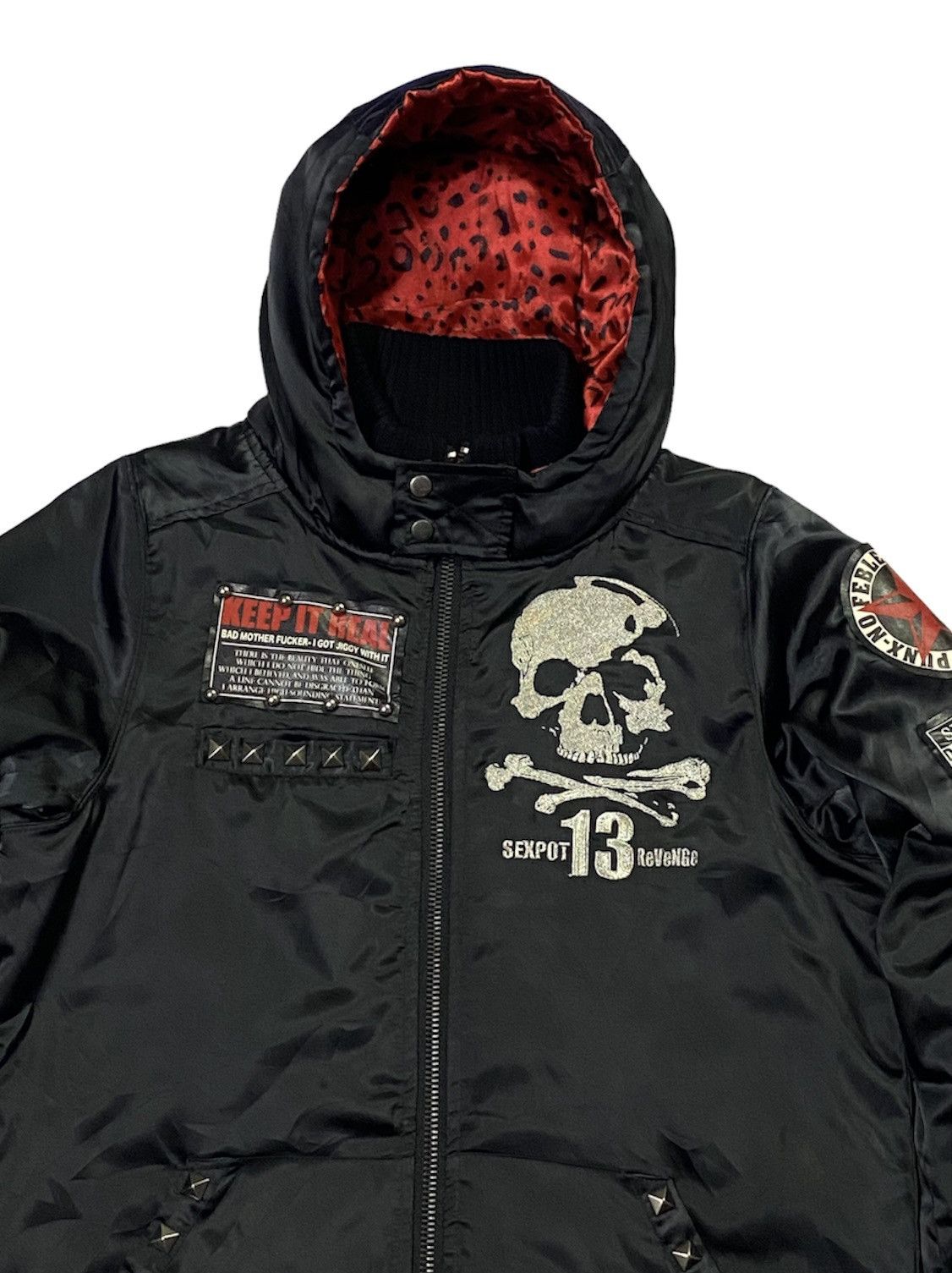 Japanese Brand Sex Pot Revenge Punk Jacket Hoodie Ripped Design Big Logo Size US M / EU 48-50 / 2 - 16 Thumbnail
