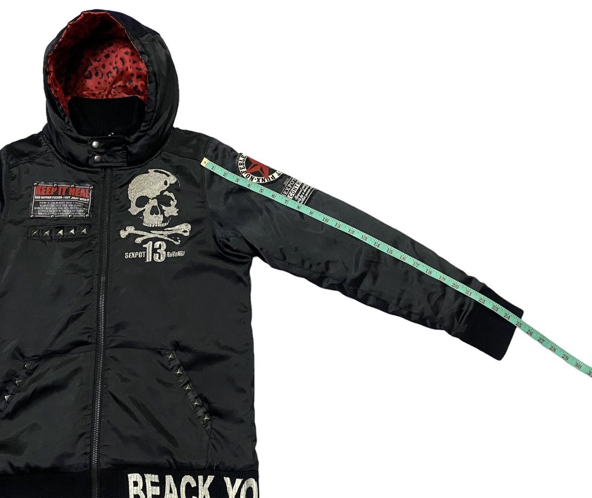 Japanese Brand Sex Pot Revenge Punk Jacket Hoodie Ripped Design Big Logo Size US M / EU 48-50 / 2 - 7 Thumbnail