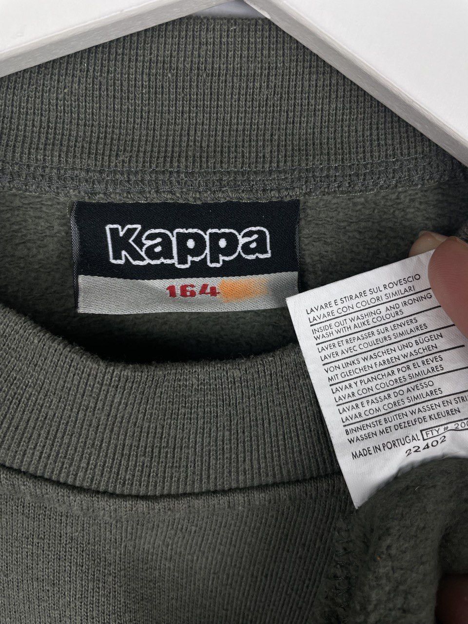 Kappa Kappa Crewneck Green Sweatshirt Pullover Big Center Logo S Size US S / EU 44-46 / 1 - 7 Thumbnail