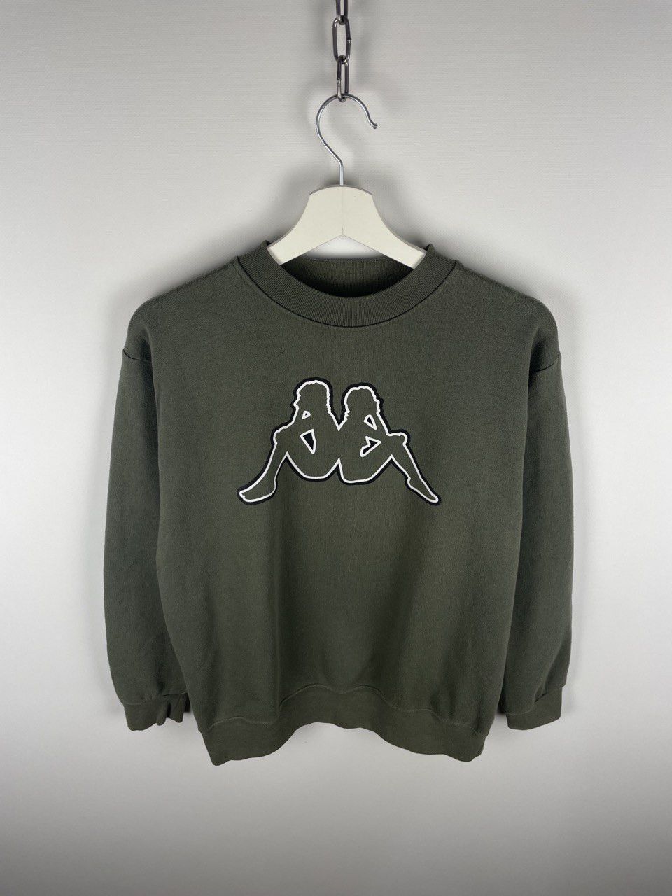Kappa Kappa Crewneck Green Sweatshirt Pullover Big Center Logo S Size US S / EU 44-46 / 1 - 2 Thumbnail