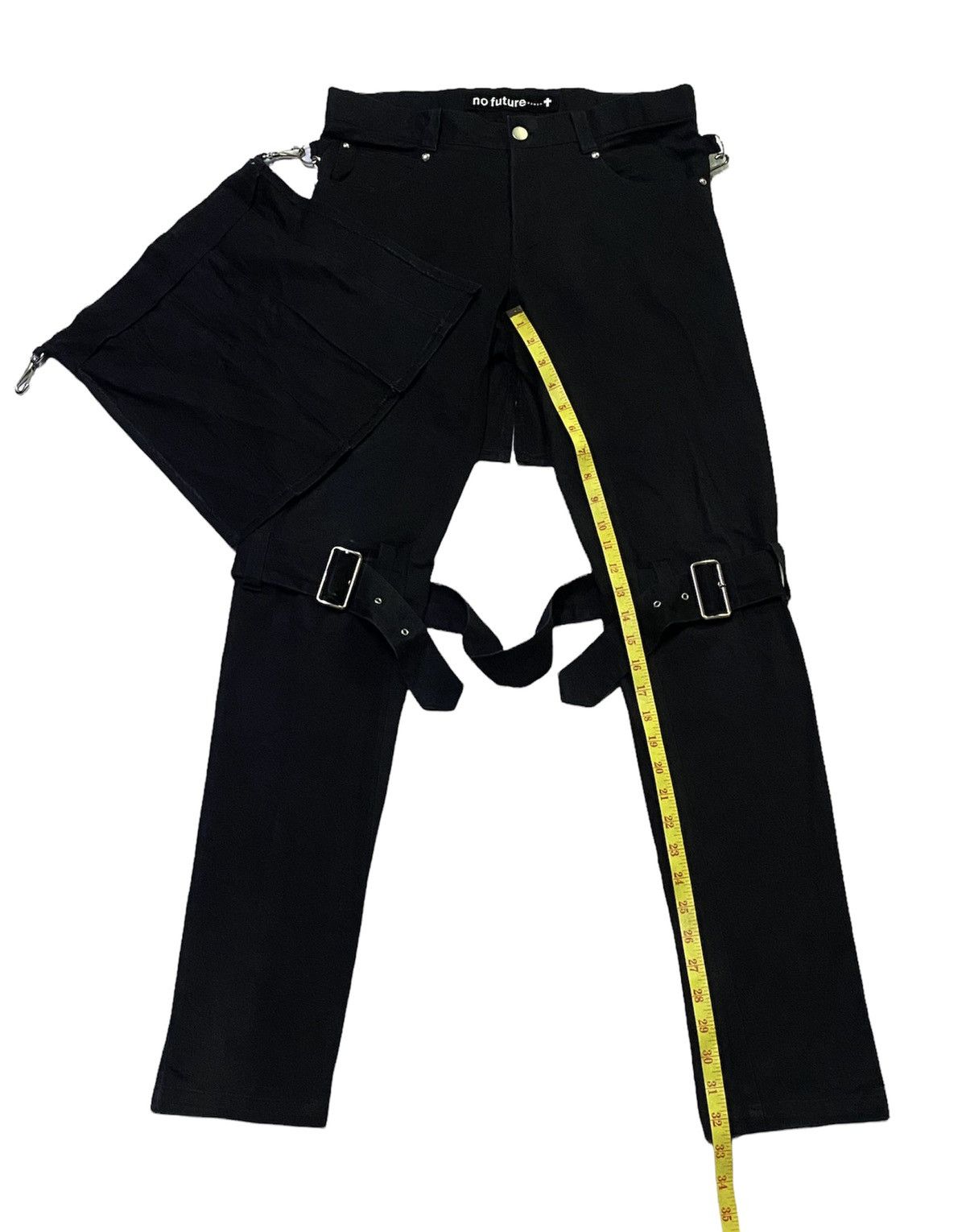 Japanese Brand No Future Bondage Pants With Zipper Size US 32 / EU 48 - 7 Thumbnail