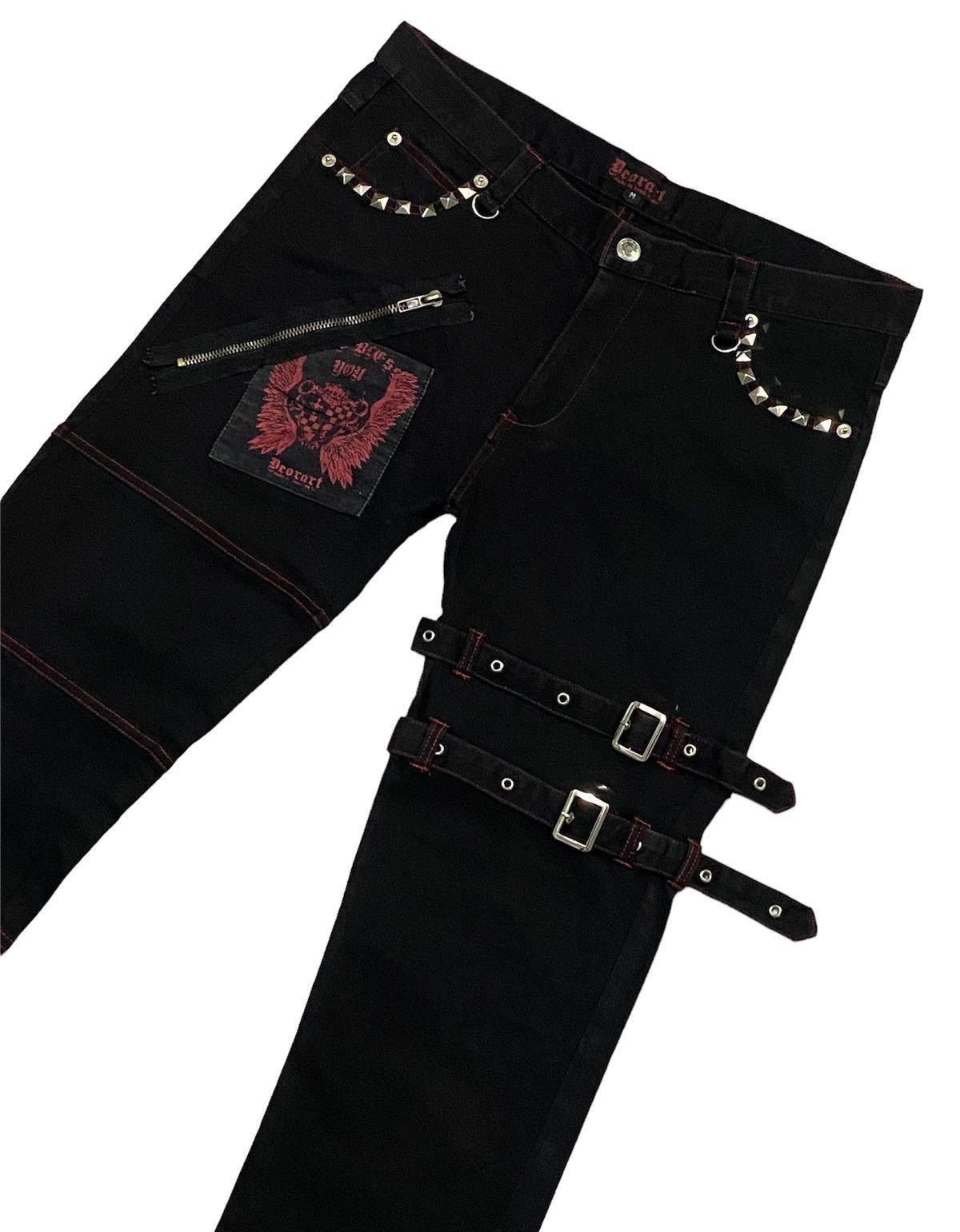 Japanese Brand Deorart Japan Punk Bondage Pants Slim Fit Size US 31 - 18 Thumbnail