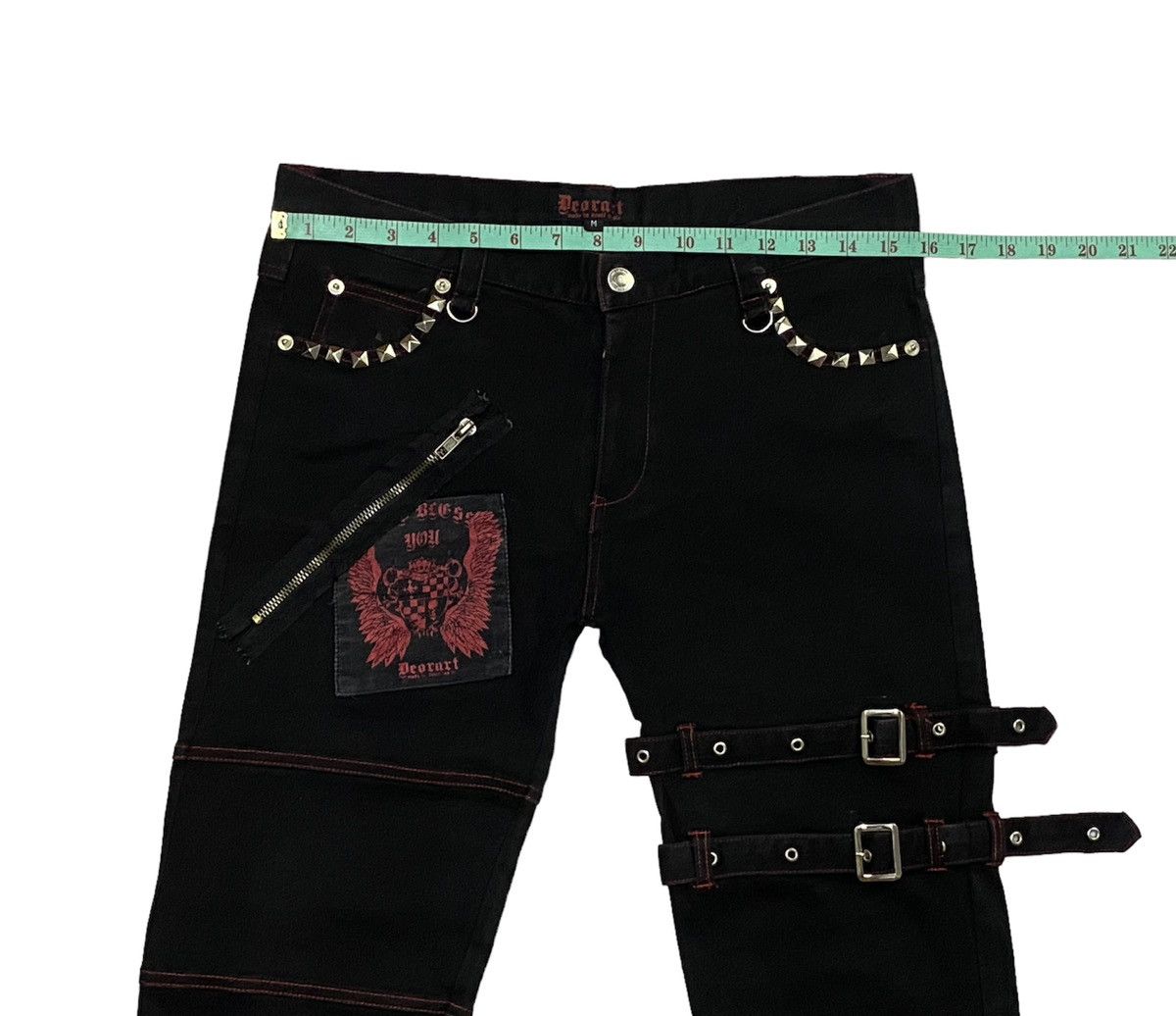 Japanese Brand Deorart Japan Punk Bondage Pants Slim Fit Size US 31 - 4 Thumbnail