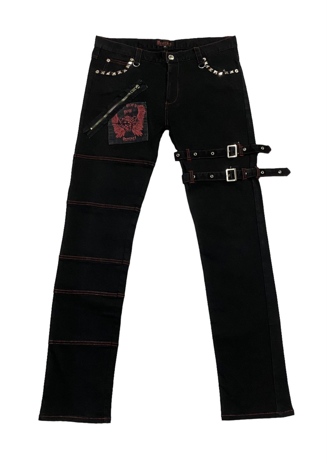Japanese Brand Deorart Japan Punk Bondage Pants Slim Fit Size US 31 - 2 Thumbnail