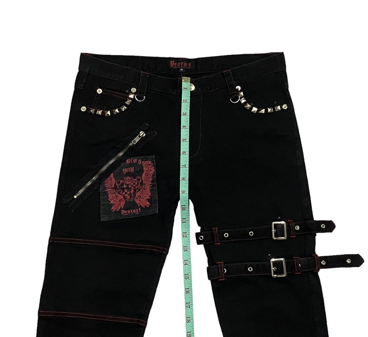 Japanese Brand Deorart Japan Punk Bondage Pants Slim Fit Size US 31 - 5 Thumbnail