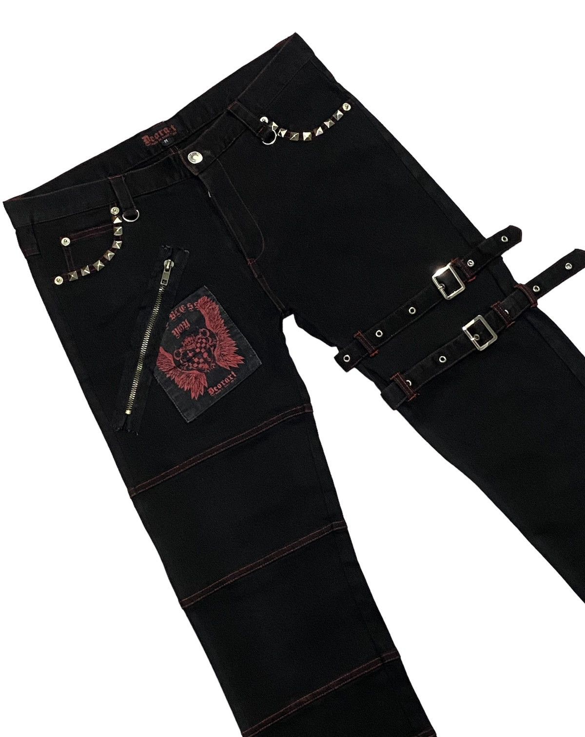Japanese Brand Deorart Japan Punk Bondage Pants Slim Fit Size US 31 - 17 Thumbnail