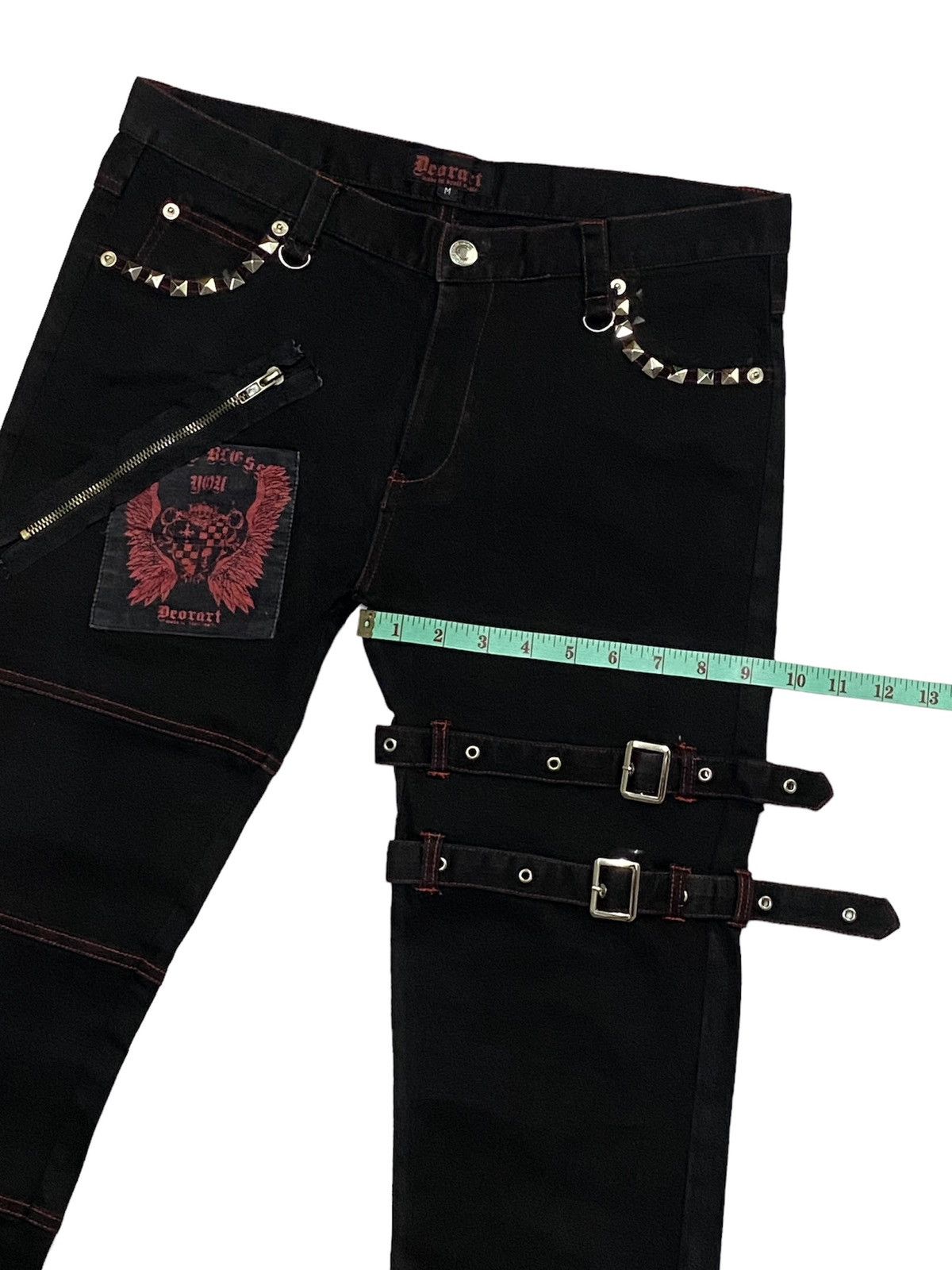 Japanese Brand Deorart Japan Punk Bondage Pants Slim Fit Size US 31 - 8 Thumbnail