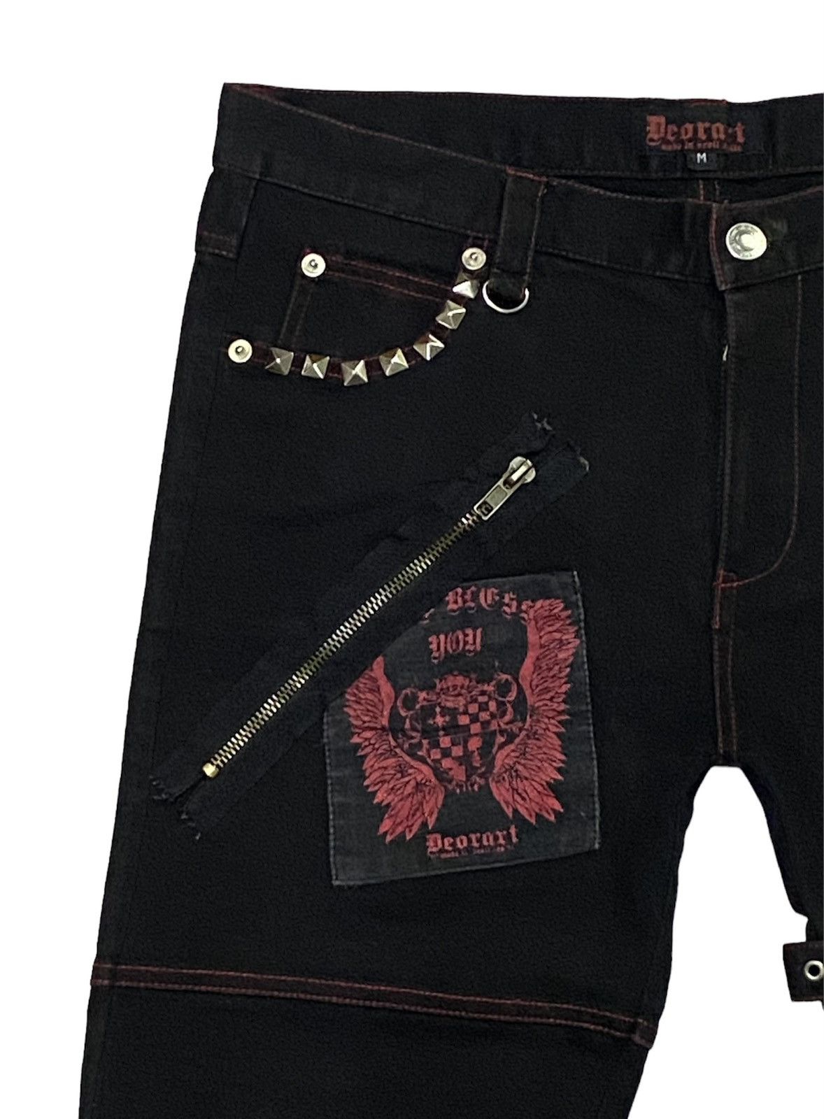 Japanese Brand Deorart Japan Punk Bondage Pants Slim Fit Size US 31 - 16 Thumbnail