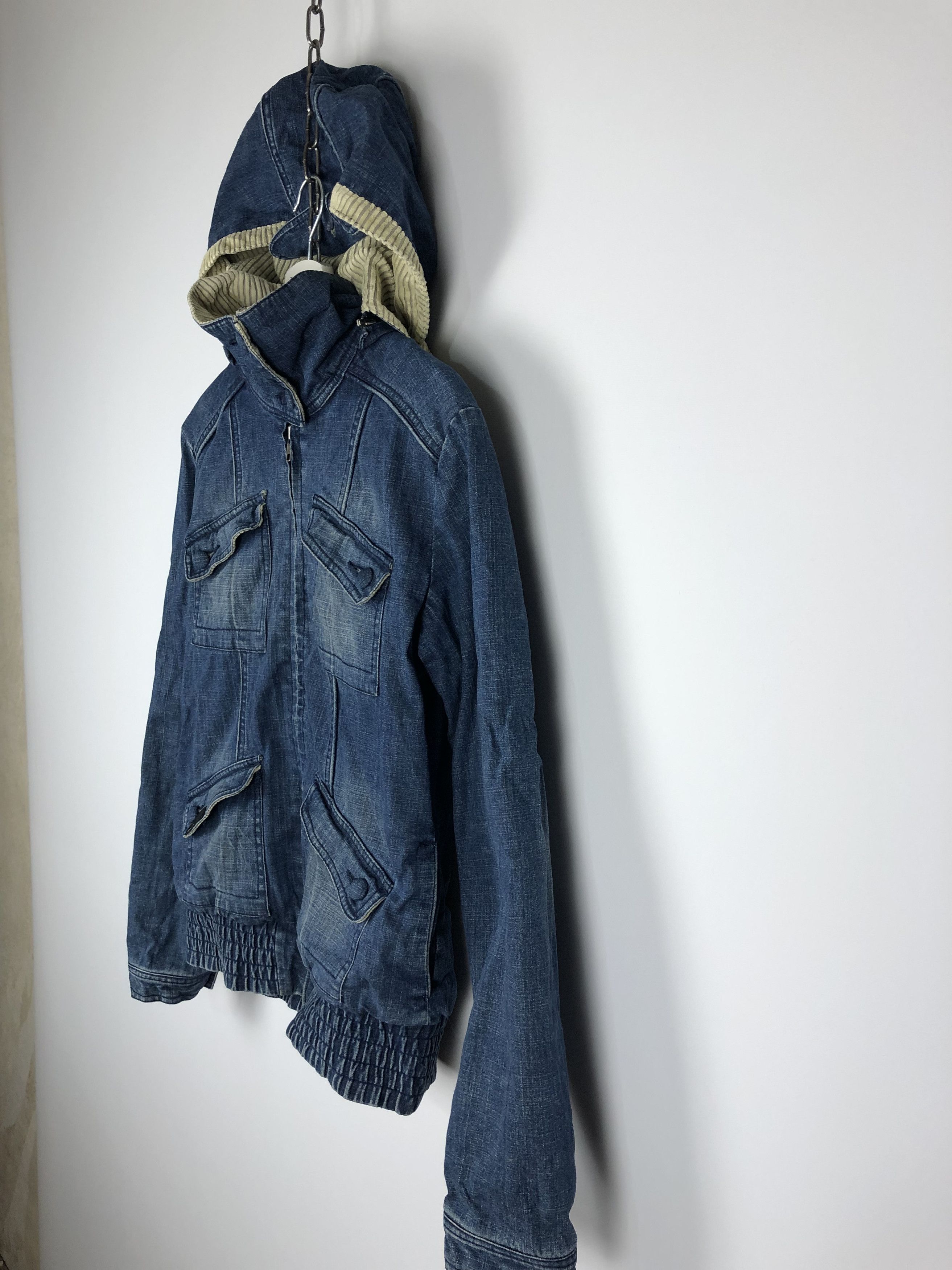 Oakley Vintage OAKLEY Denim Jacket Zip Hooded size S Blue Size US S / EU 44-46 / 1 - 6 Thumbnail
