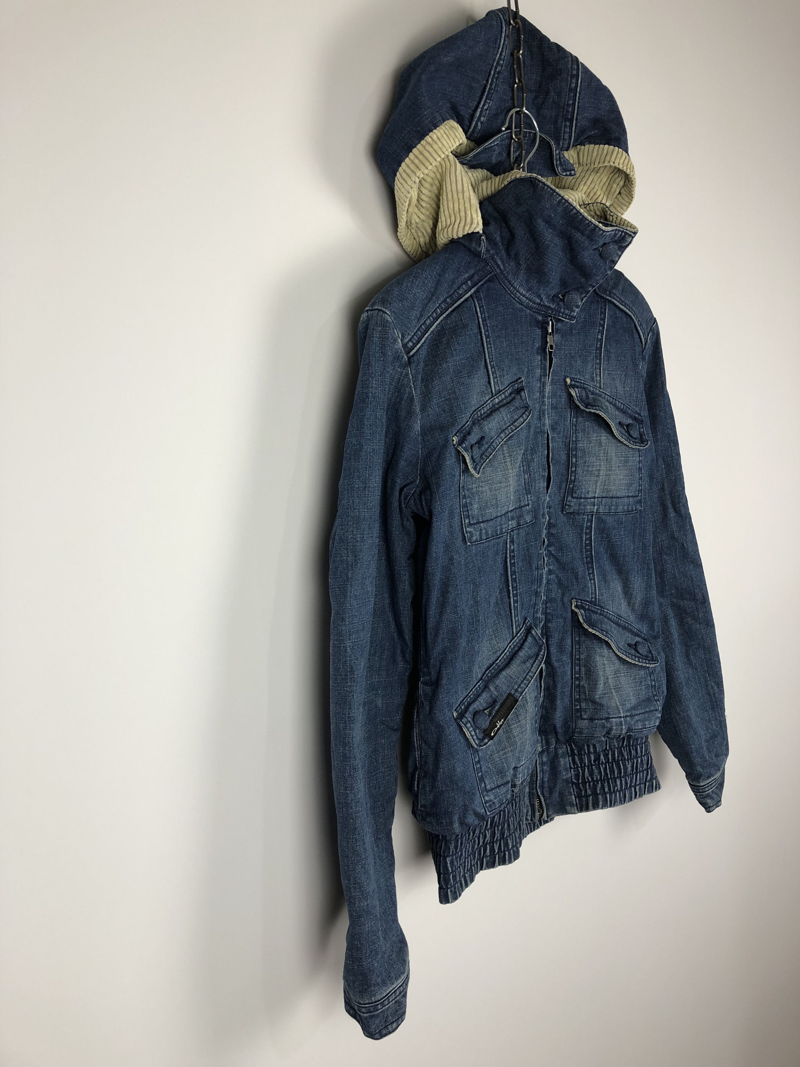 Oakley Vintage OAKLEY Denim Jacket Zip Hooded size S Blue Size US S / EU 44-46 / 1 - 5 Thumbnail