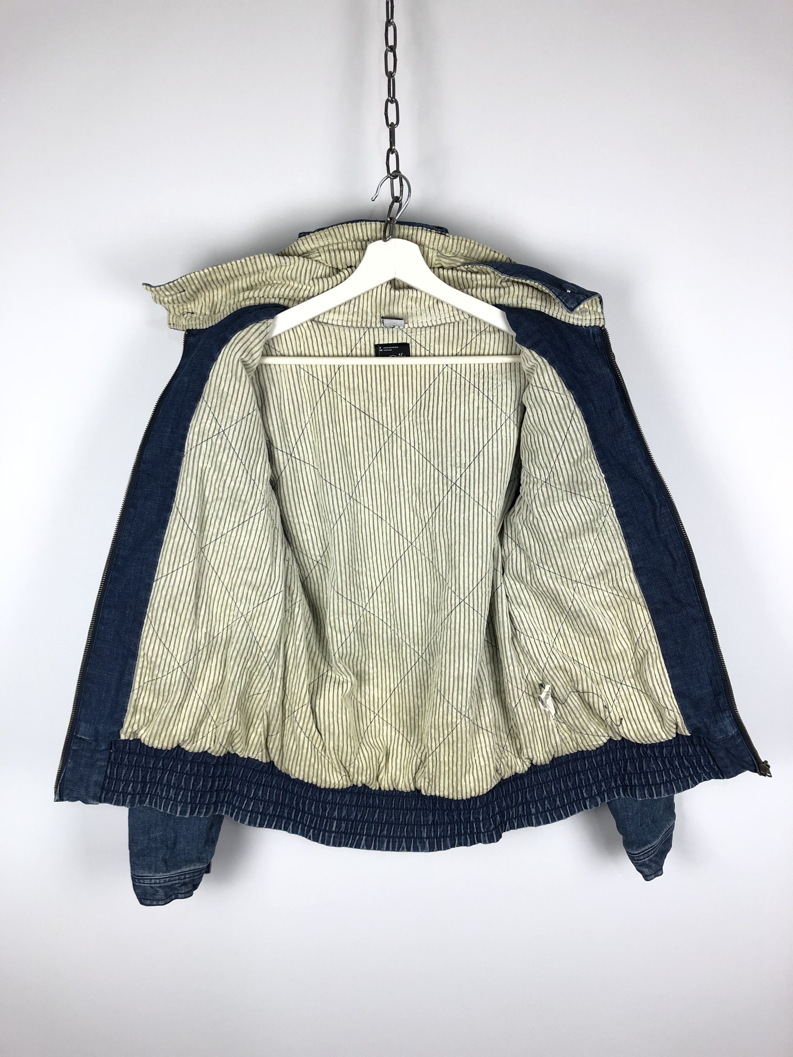 Oakley Vintage OAKLEY Denim Jacket Zip Hooded size S Blue Size US S / EU 44-46 / 1 - 10 Thumbnail
