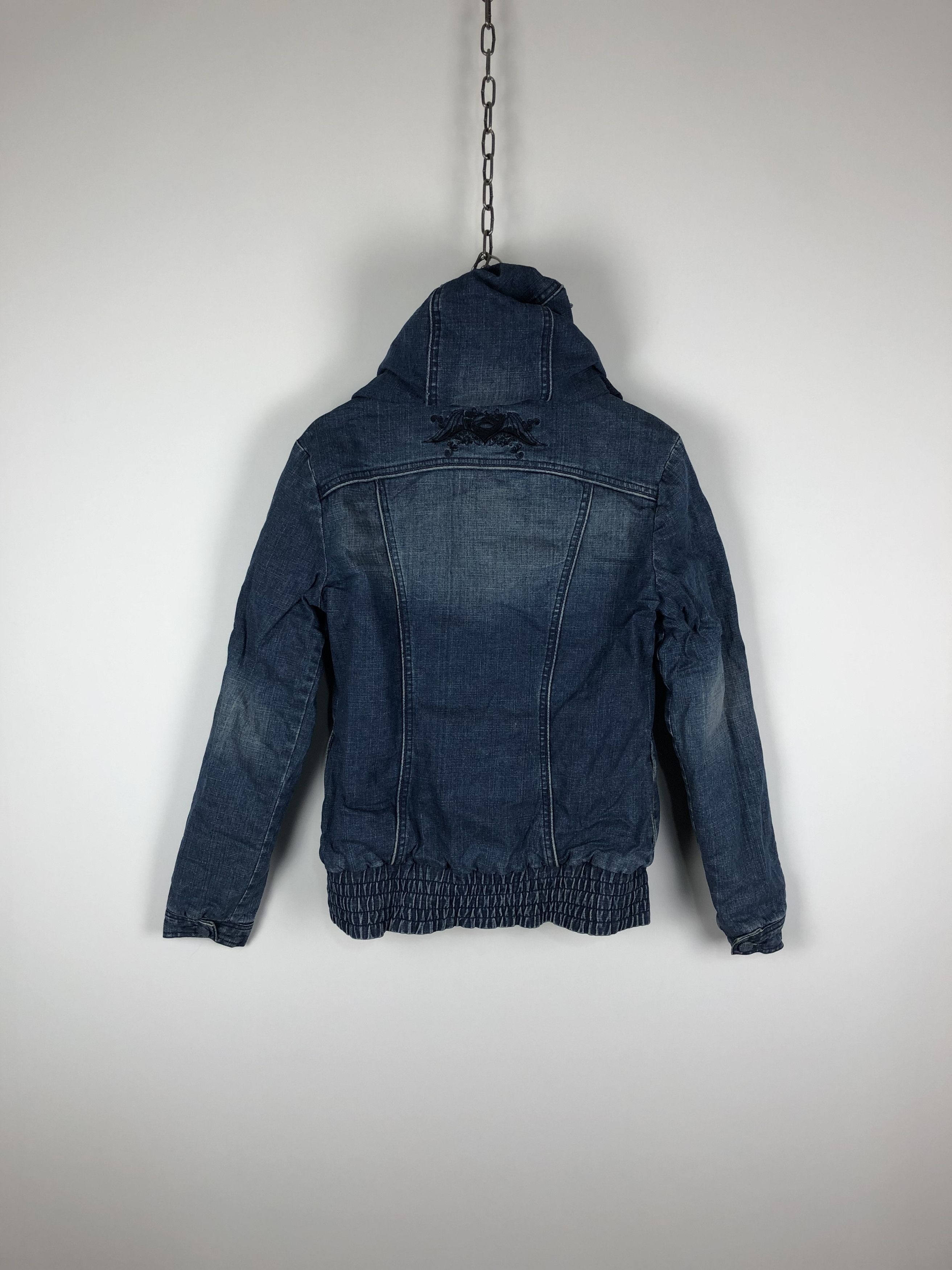 Oakley Vintage OAKLEY Denim Jacket Zip Hooded size S Blue Size US S / EU 44-46 / 1 - 8 Thumbnail