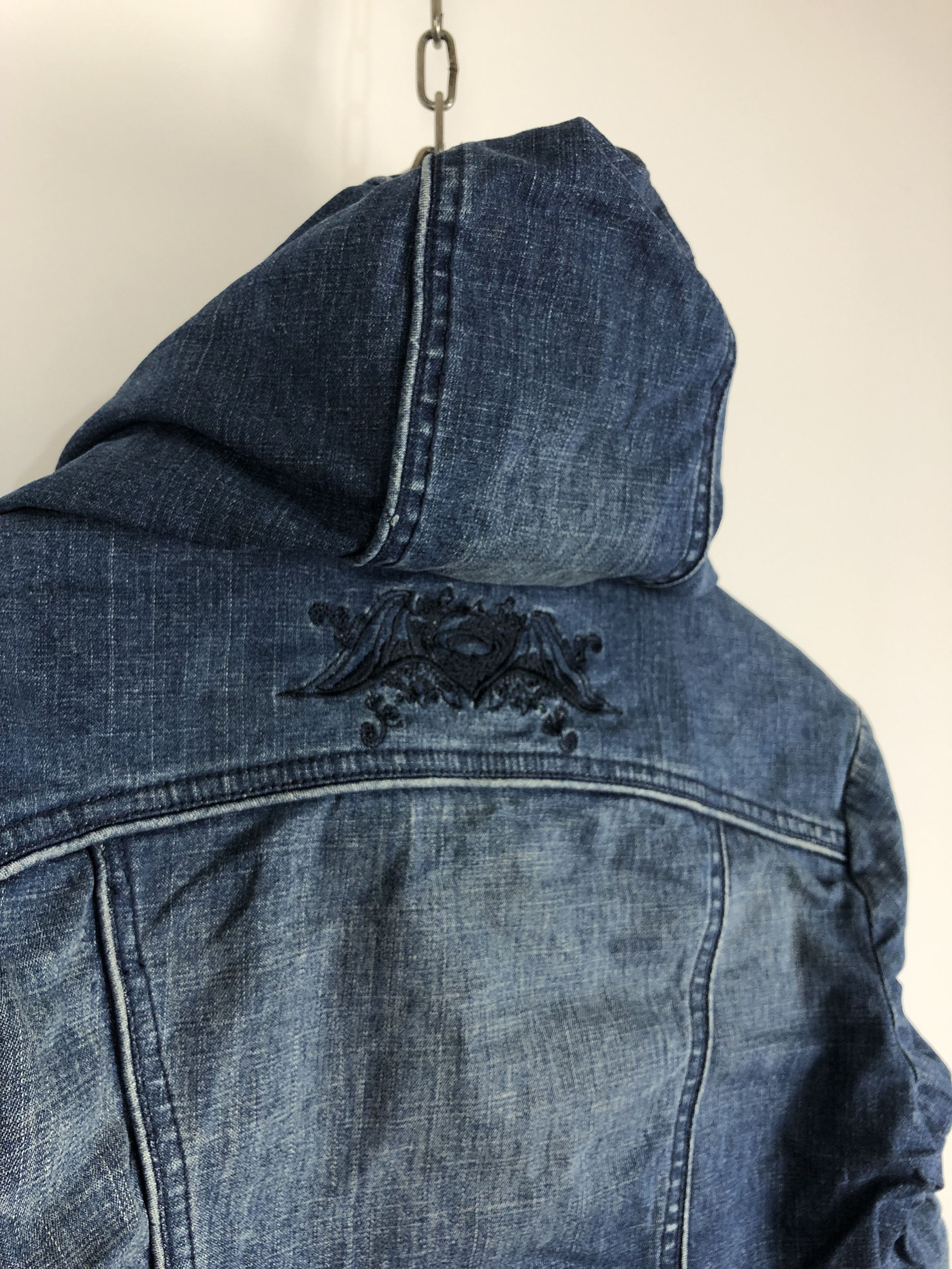 Oakley Vintage OAKLEY Denim Jacket Zip Hooded size S Blue Size US S / EU 44-46 / 1 - 9 Thumbnail