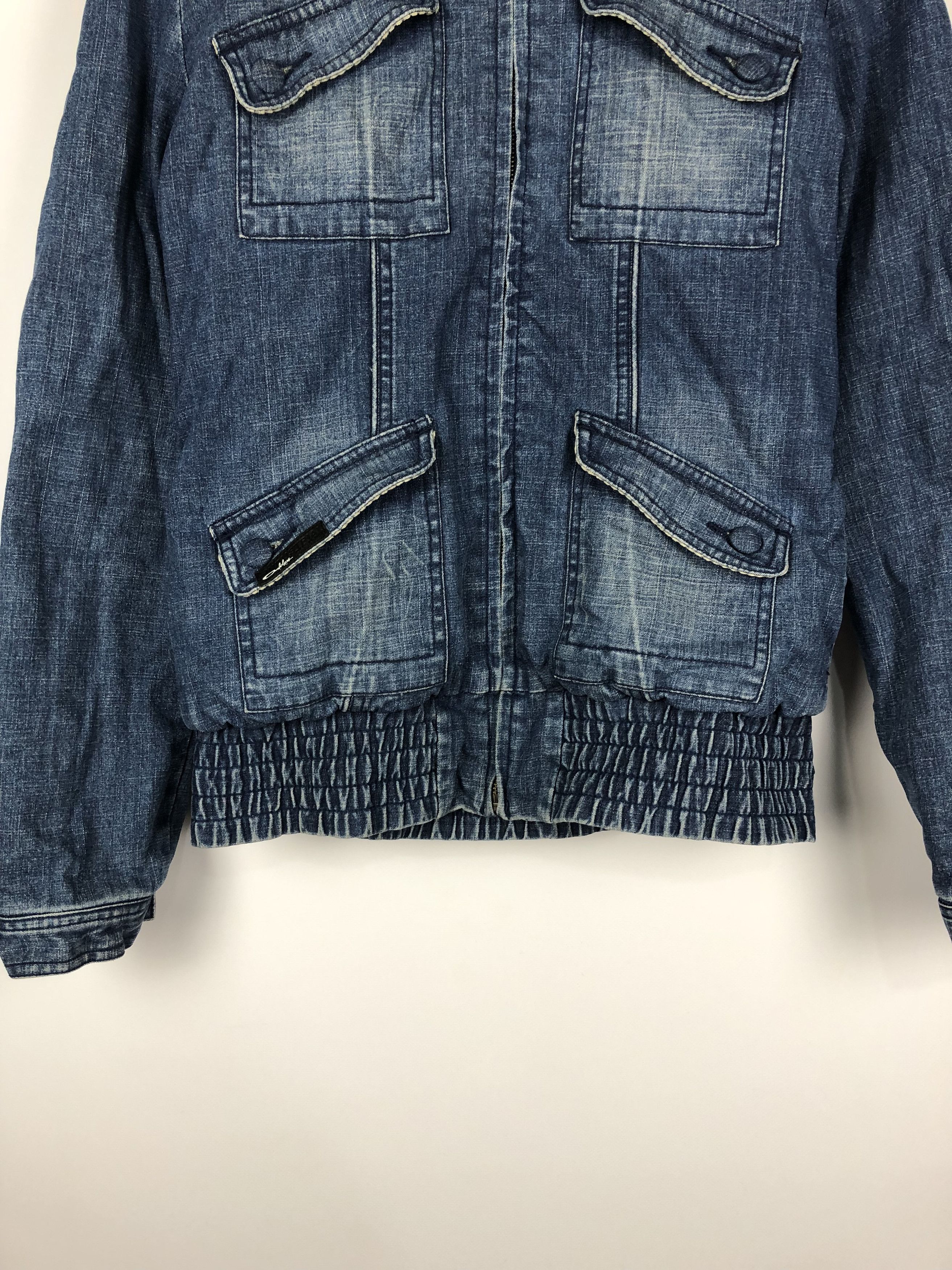 Oakley Vintage OAKLEY Denim Jacket Zip Hooded size S Blue Size US S / EU 44-46 / 1 - 3 Thumbnail