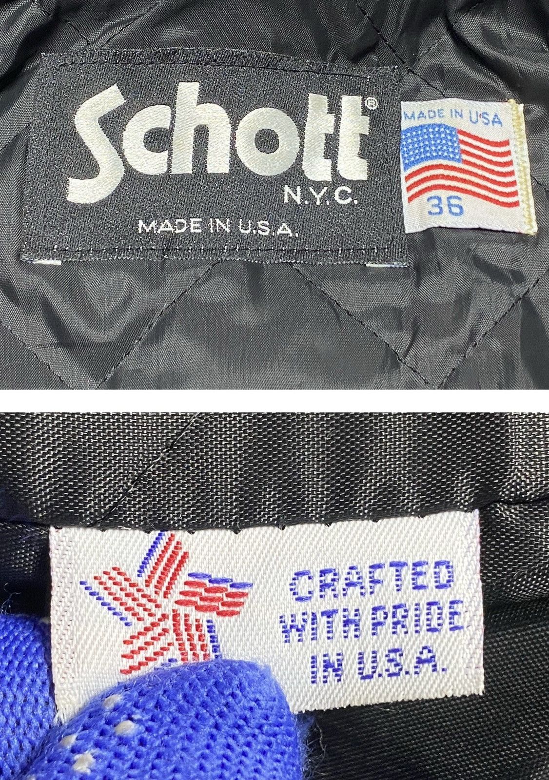 Genuine Leather Vintage Schott N.Y.C Leather Police Jacket Size US M / EU 48-50 / 2 - 10 Thumbnail